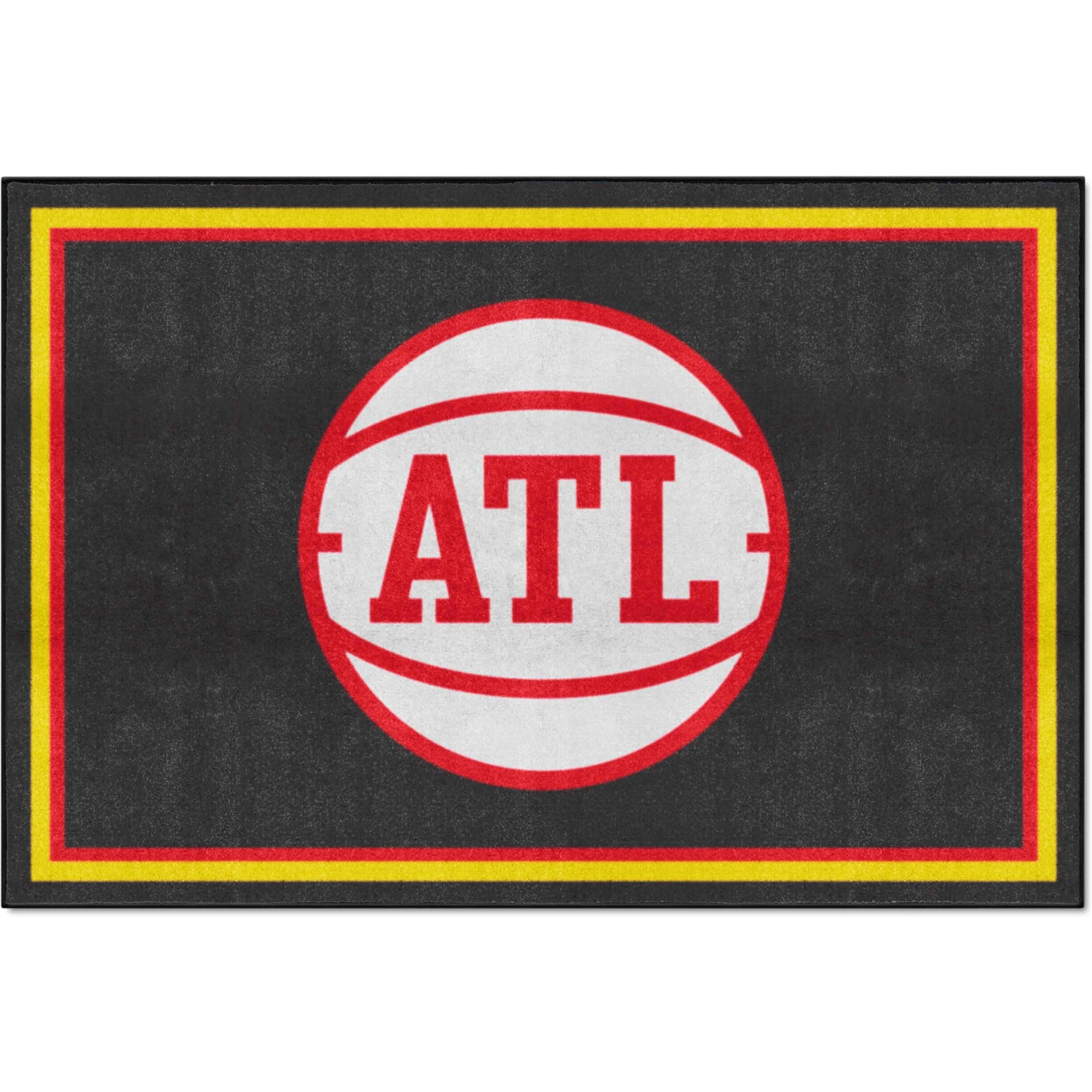 FANMATS 36871 Atlanta Hawks Tailgater Rug - 5ft. x 6ft.