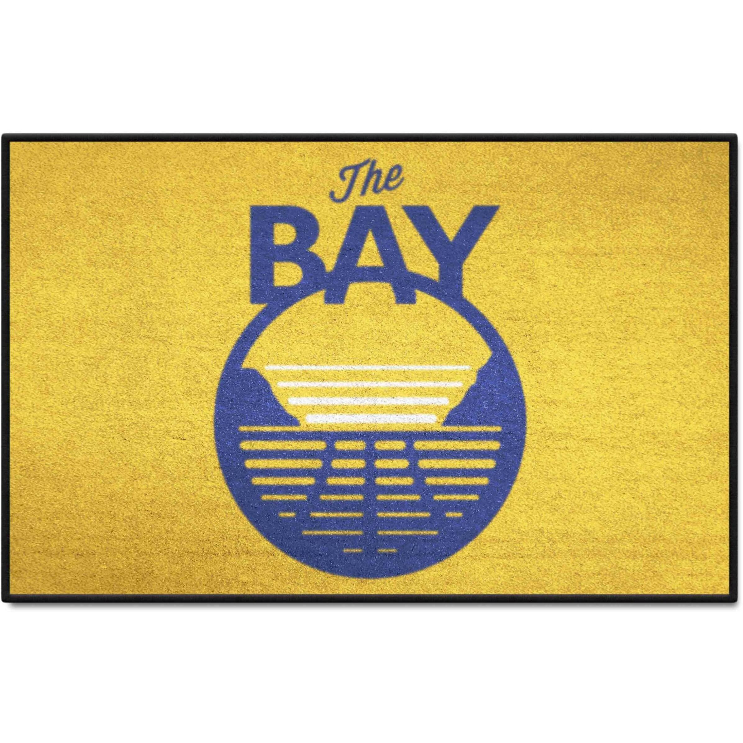 FANMATS 36946 Golden State Warriors 4ft. x 6ft. Plush Area Rug