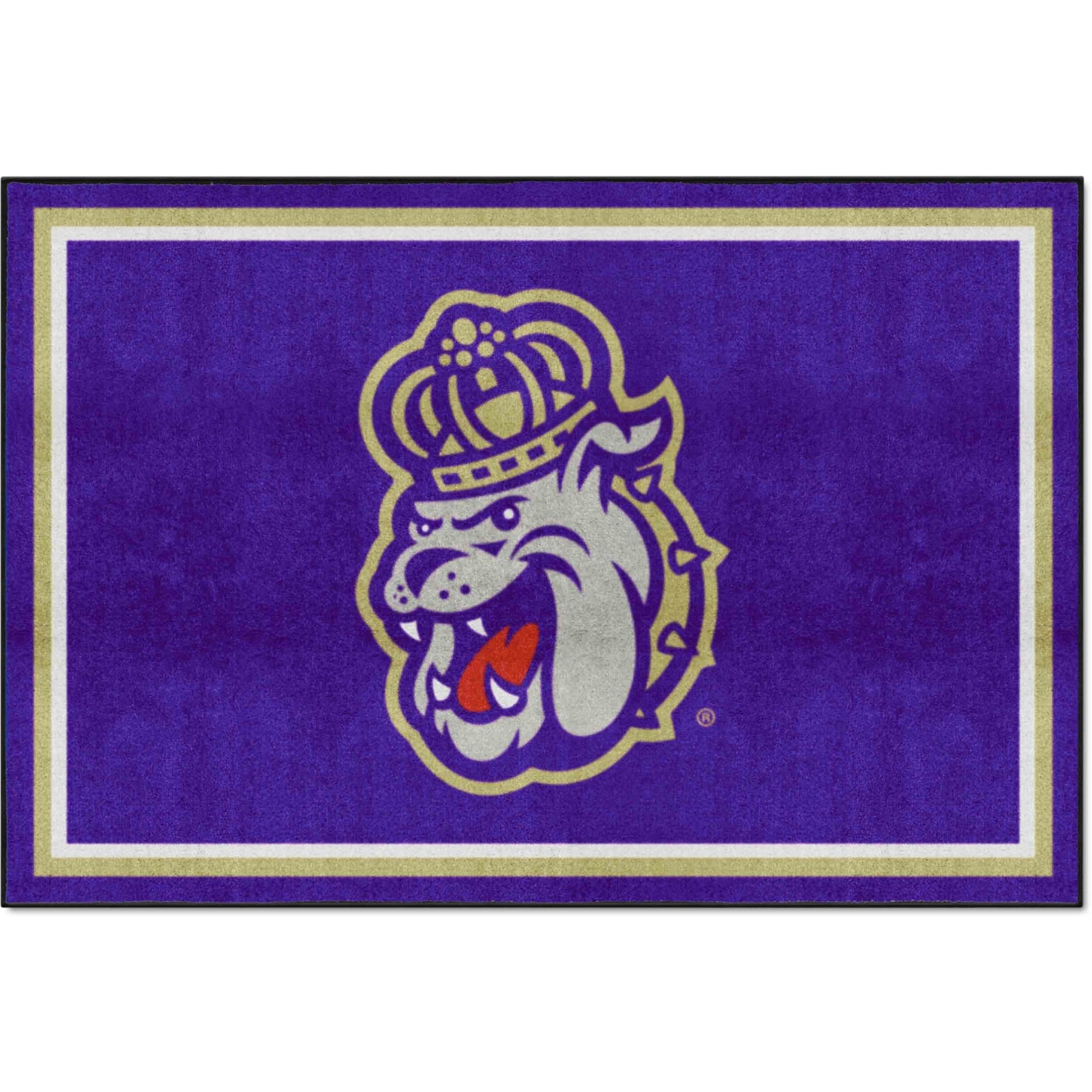 FANMATS 37708 James Madison Dukes 8ft. x 10 ft. Plush Area Rug