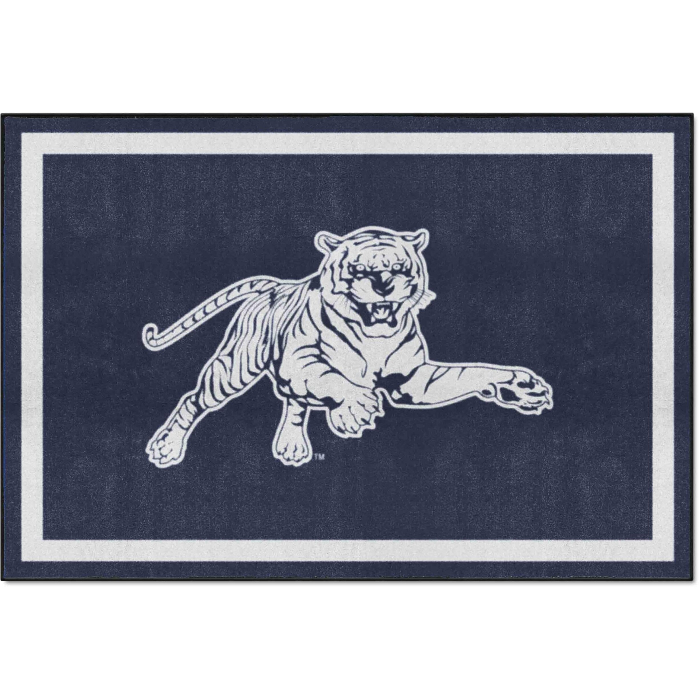 FANMATS 37703 Jackson State Tigers 5ft. x 8 ft. Plush Area Rug
