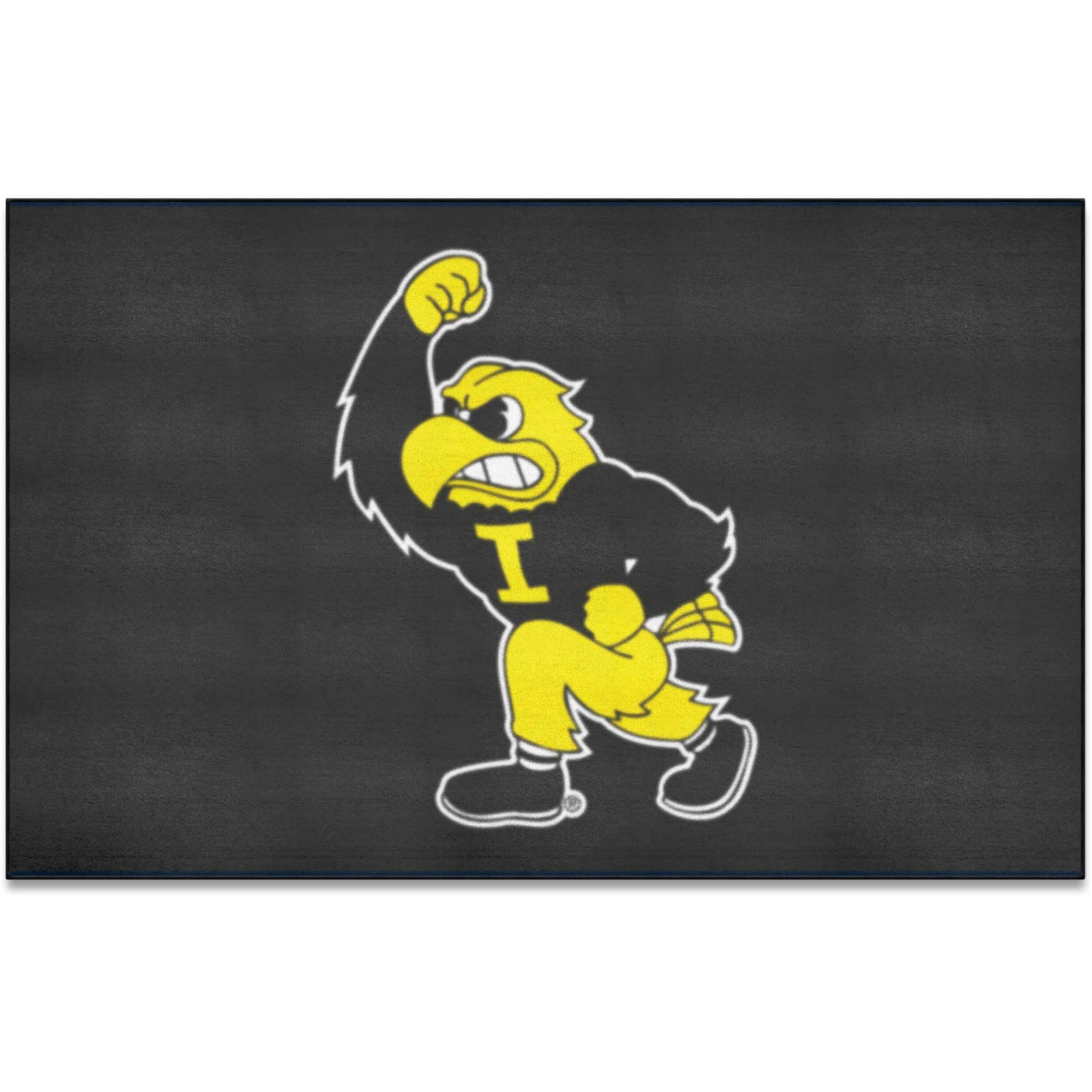FANMATS 36643 Iowa Hawkeyes Ulti-Mat Rug - 5ft. x 8ft. | Sports Fan Area Rug, Home Decor Rug and Tailgating Mat