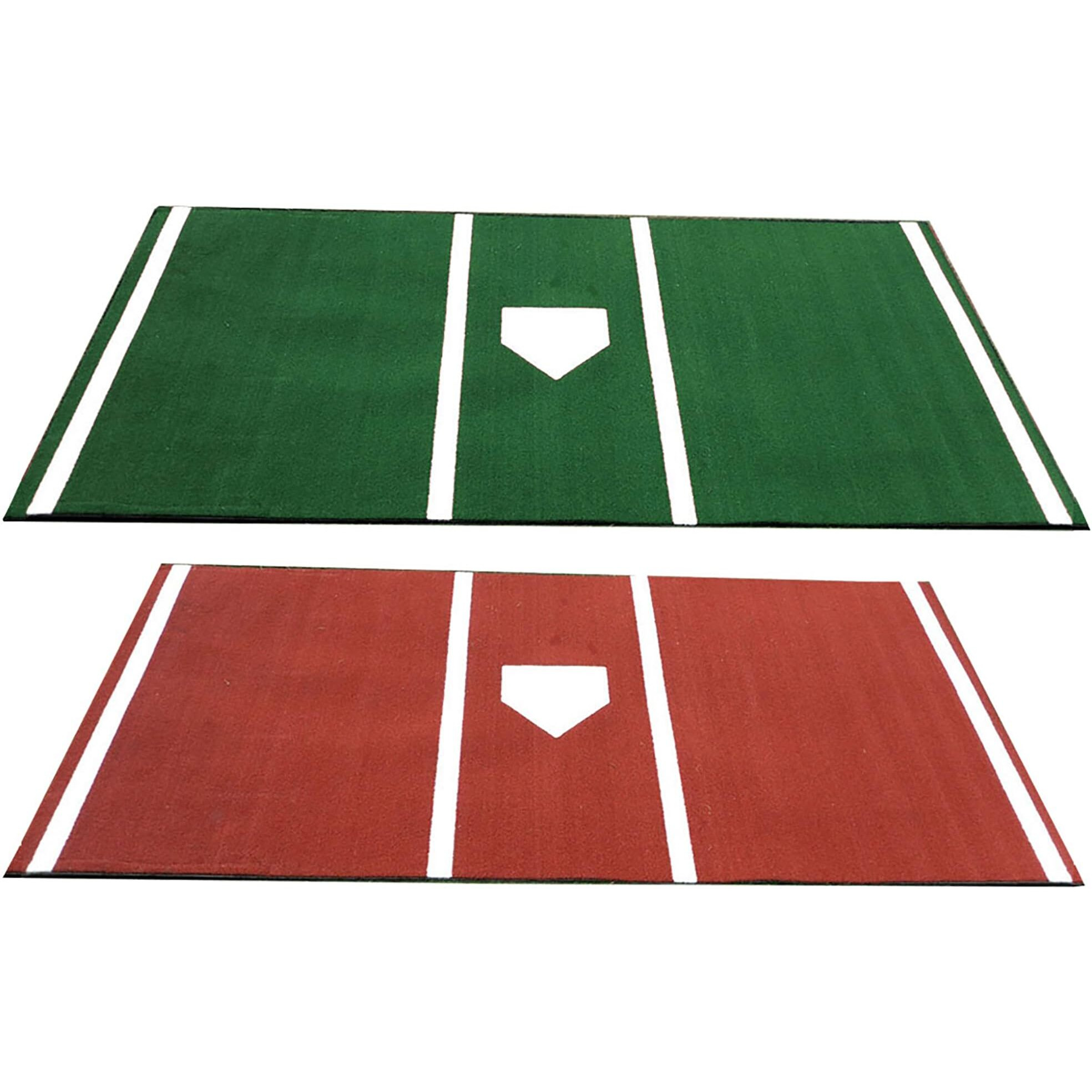 Cimarron Sports Outdoor Practice Pro 7x12 Home Plate Mat W Inlaid Home Plate - Green