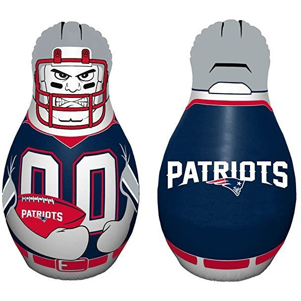 Fremont Die NFL New England Patriots Bop Bag Inflatable Tackle Buddy Punching Bag, Standard 40" Tall, Team Colors