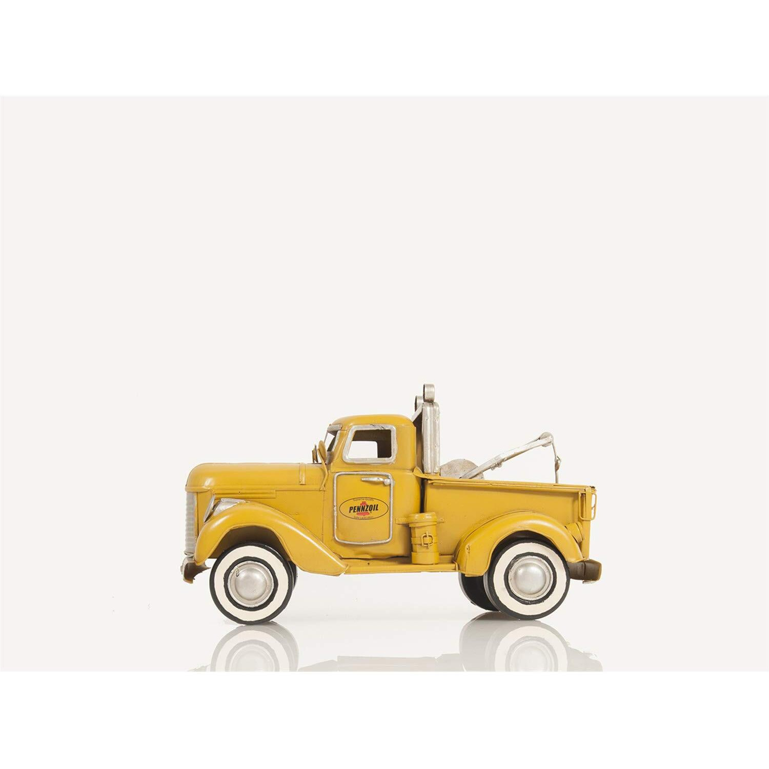 Old Modern Handicrafts 1926 Pennzoil Tow Truck Yellow Metal - A Perfect Dcor for Home & Office - 12" L x 6" W x 7" H Inches.
