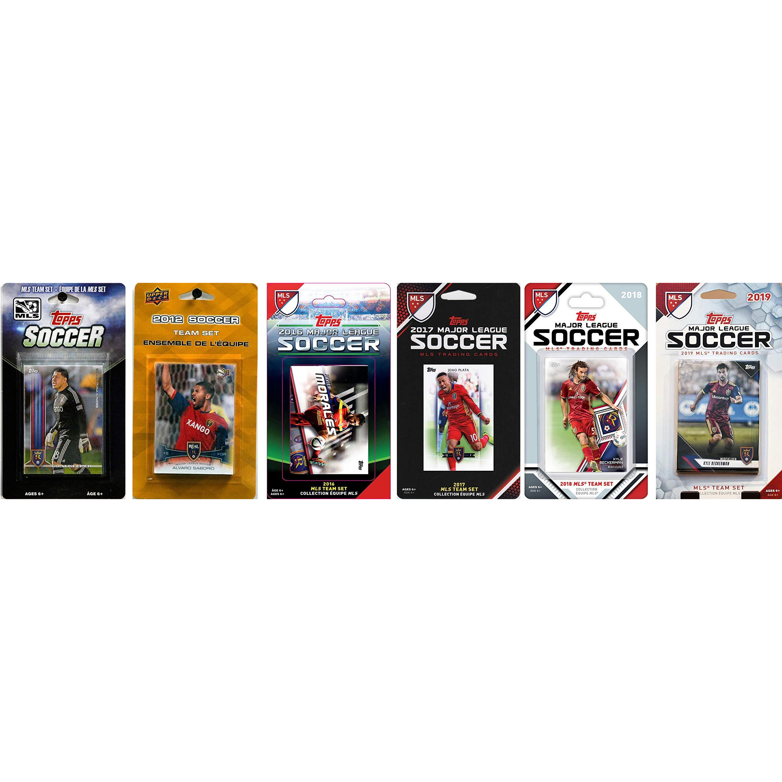 C & I Collectibles MLS Real Salt Lake 6 Different Licensed Trading Card Team Sets
