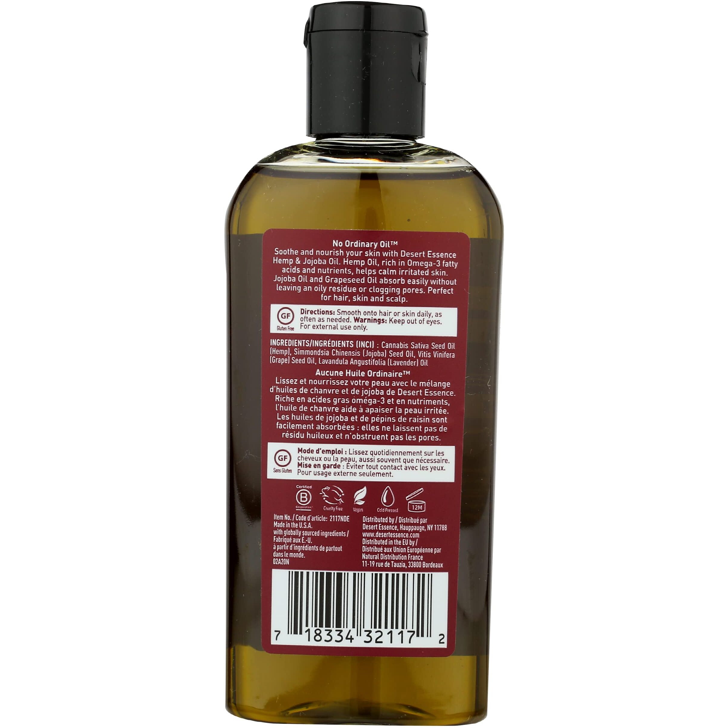Desert Hemp & Jojoba Oil ( 1 X 4 Oz   )