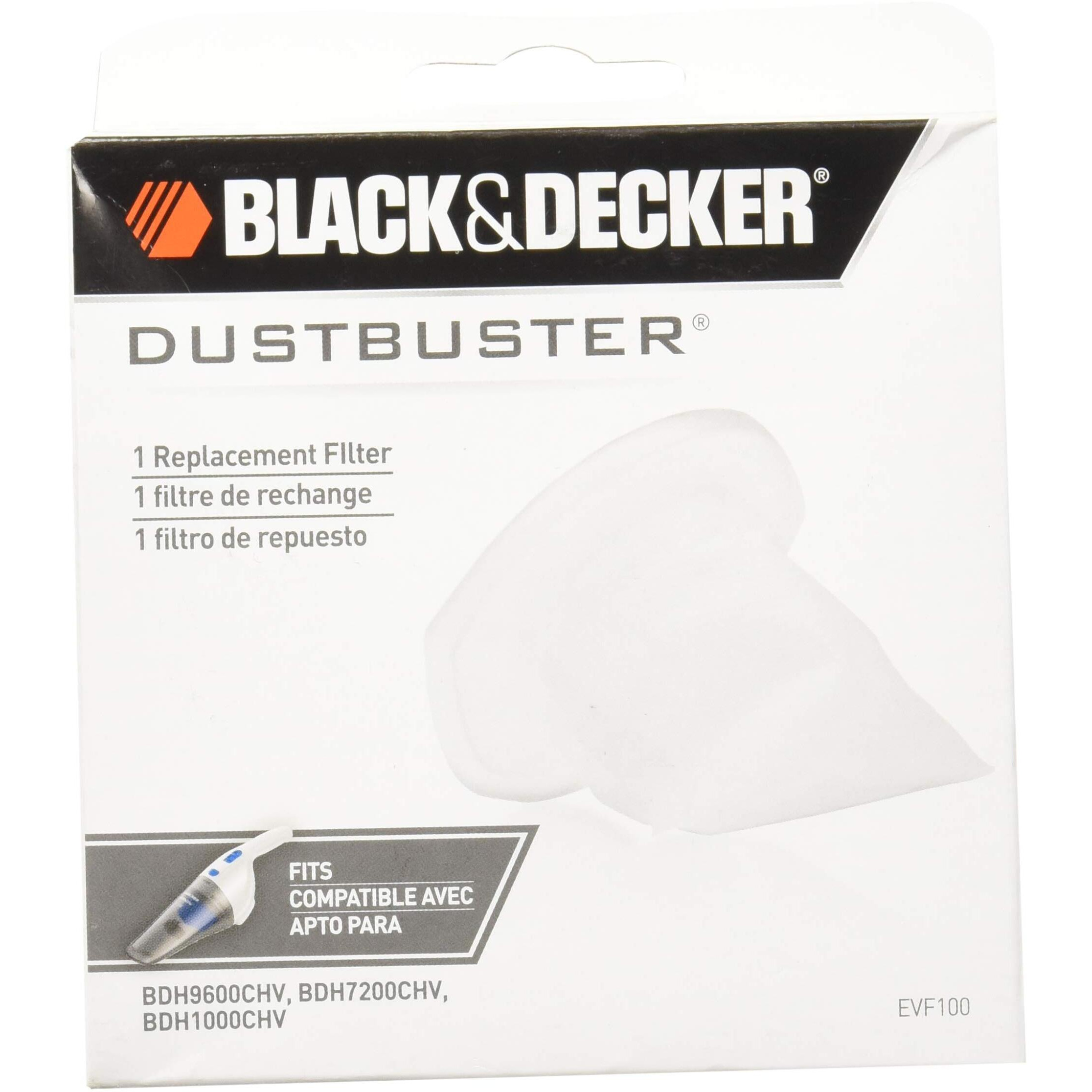 Black & Decker Evf100 Cordless Hand Vacuums Replacement Filter