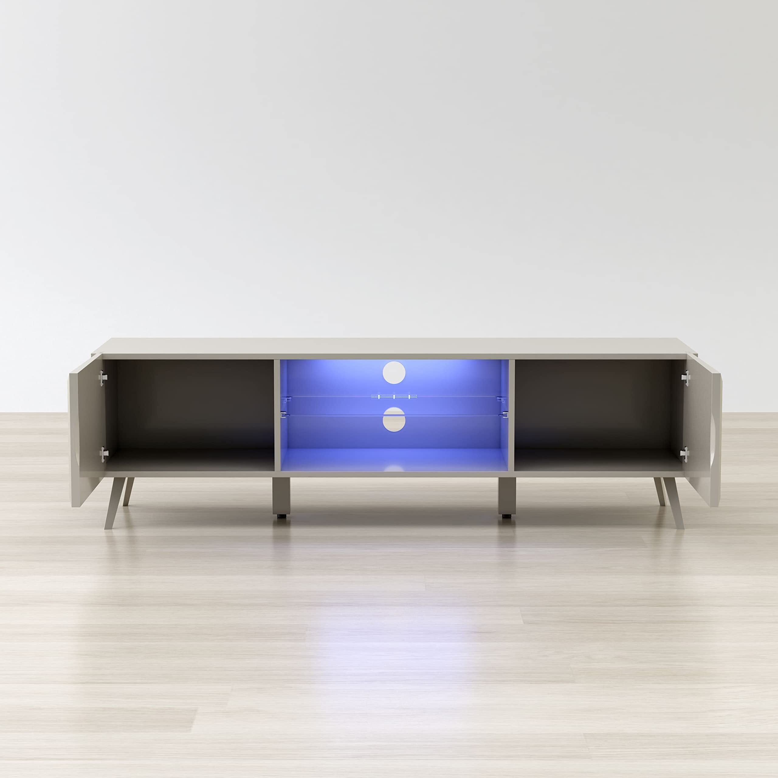 Anderson Teak Altus 59"" Tv Stand  Large  Grey