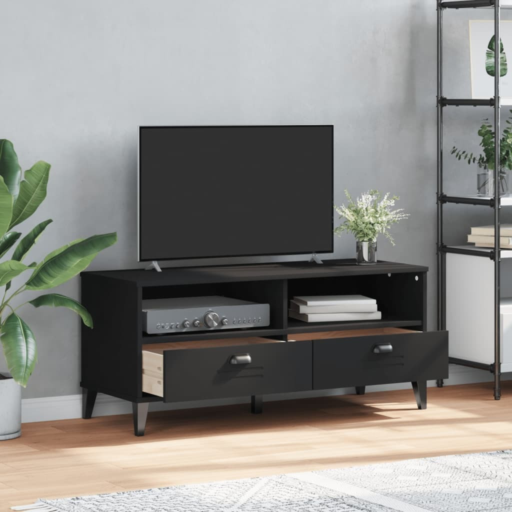 Vidaxl Tv Stand Viken Black Engineered Wood