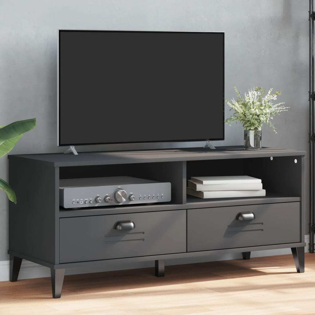 Vidaxl Tv Stand Viken Anthracite Gray Engineered Wood