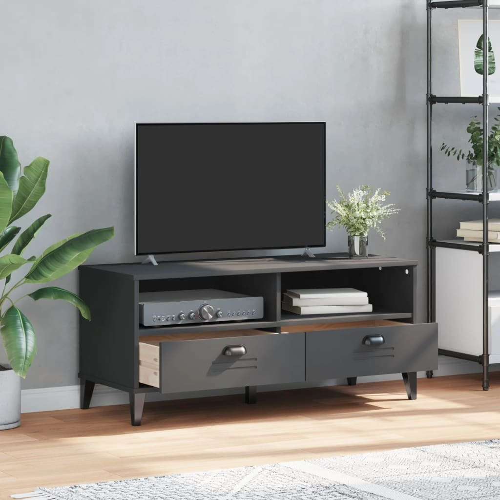 Vidaxl Tv Stand Viken Anthracite Gray Engineered Wood