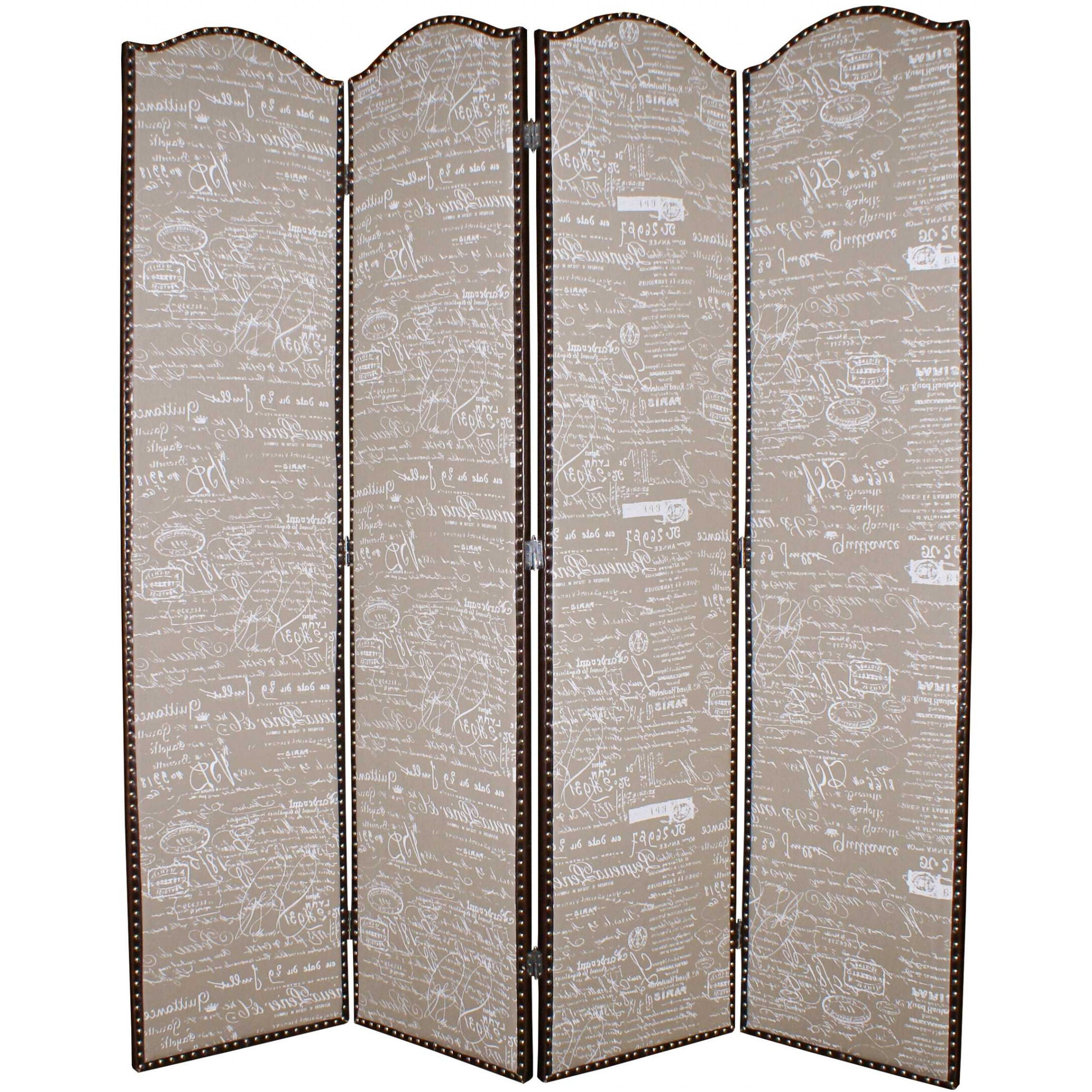 1 X 80 X 84 Tan Wood Galore  Screen