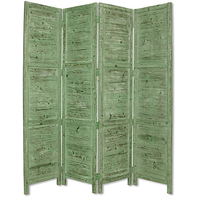 1"" X 76"" X 84"" Green Wood Screen