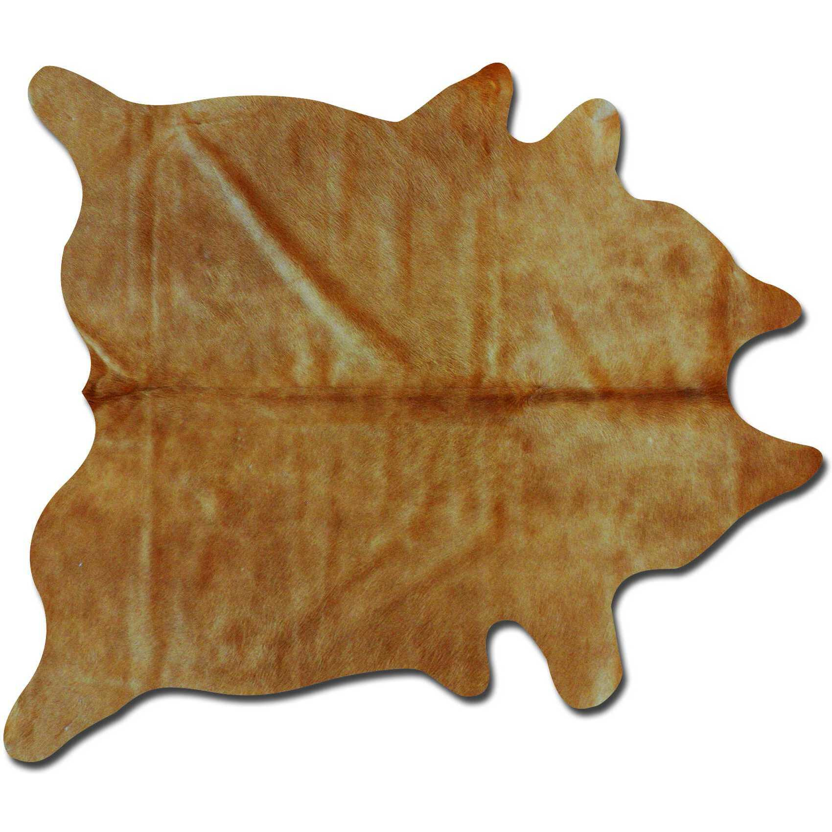6' X 7' Golden Honey Exotic Cowhide Area Rug