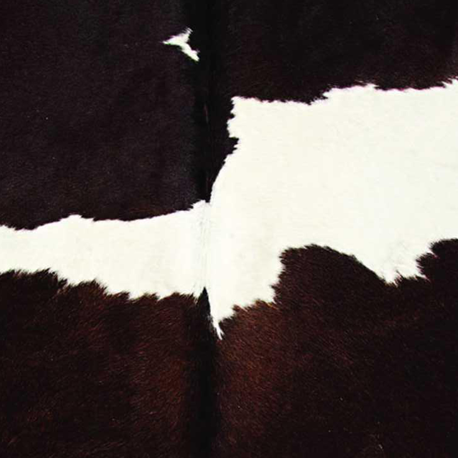 72"" X 84"" Chocolate And White Cowhide - Rug