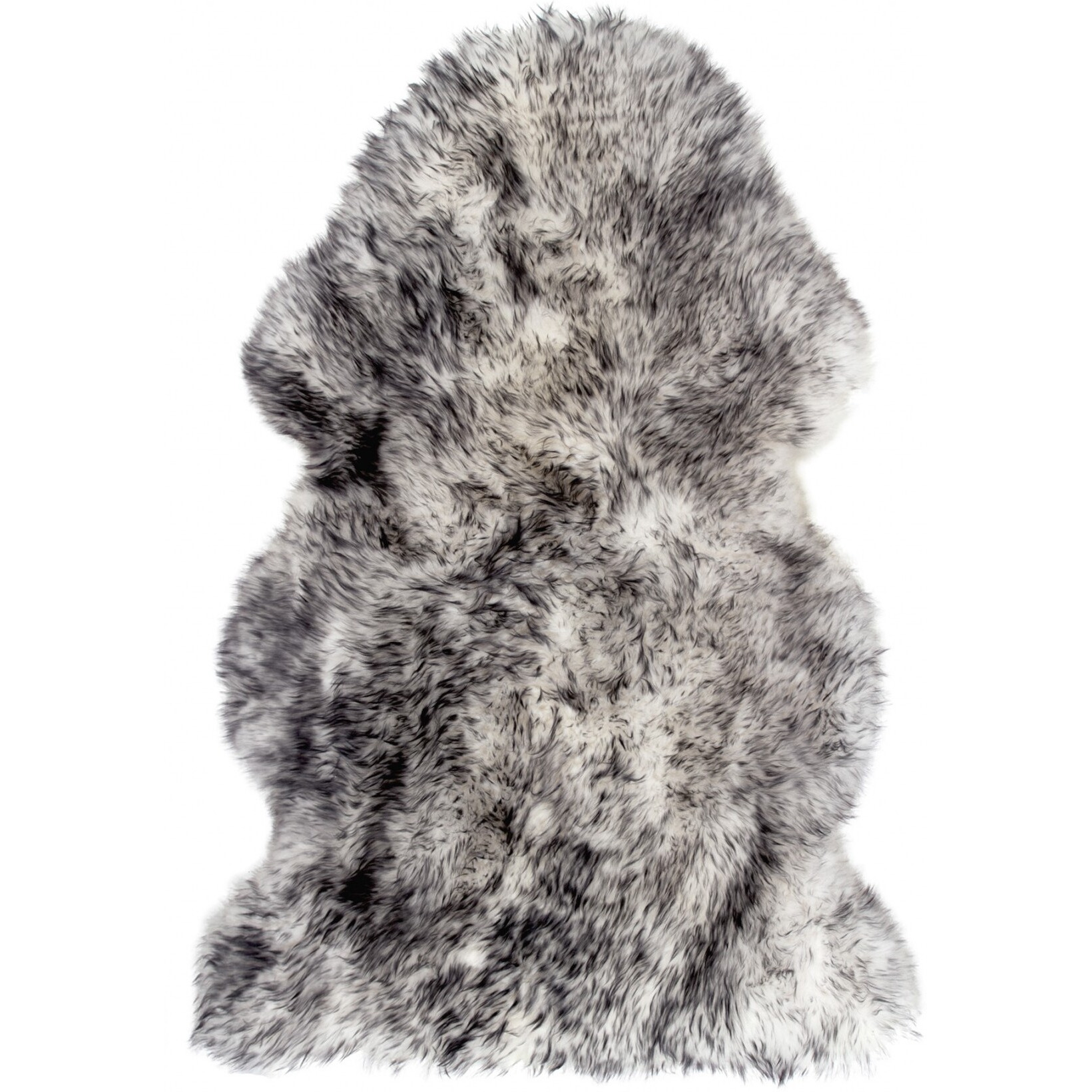 Gradient Grey Animal Print Area Rug