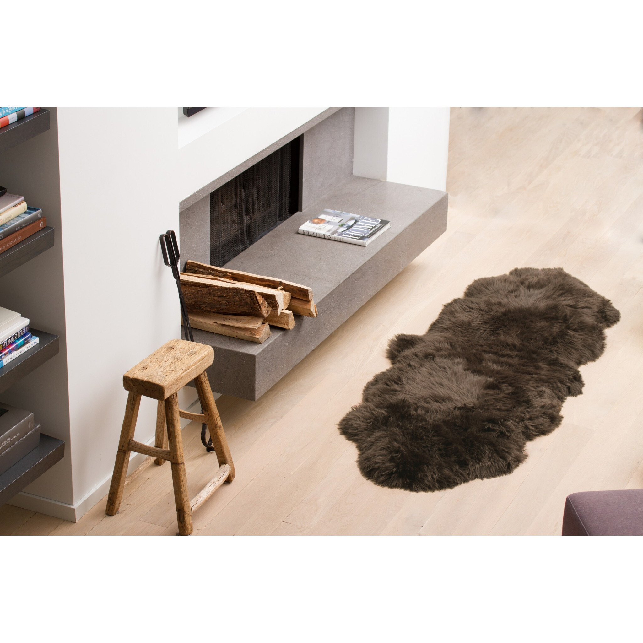 Chocolate Animal Print Area Rug