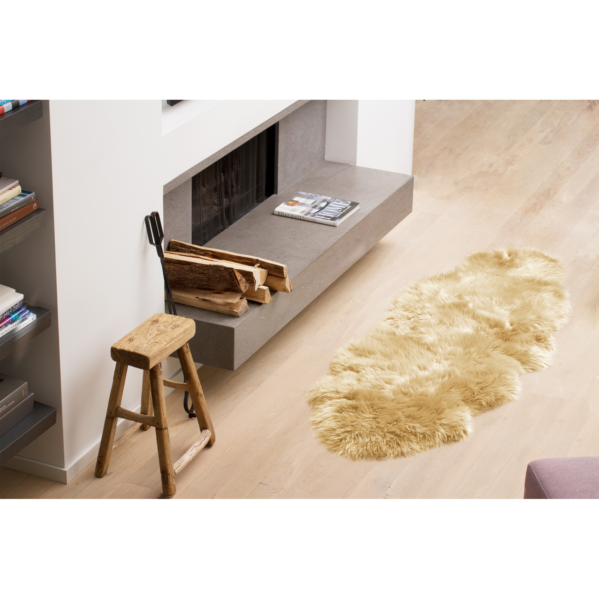 Gradient Grey Animal Print Area Rug