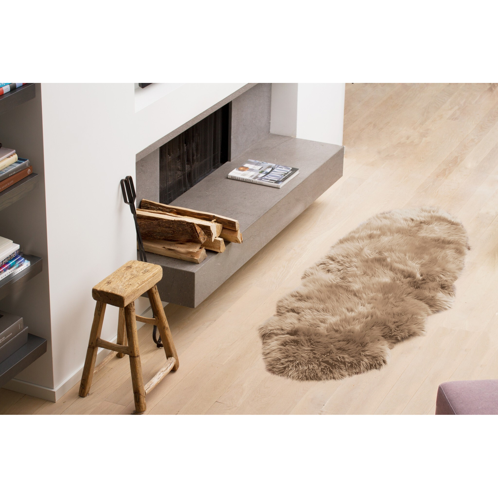 Taupe Animal Print Area Rug