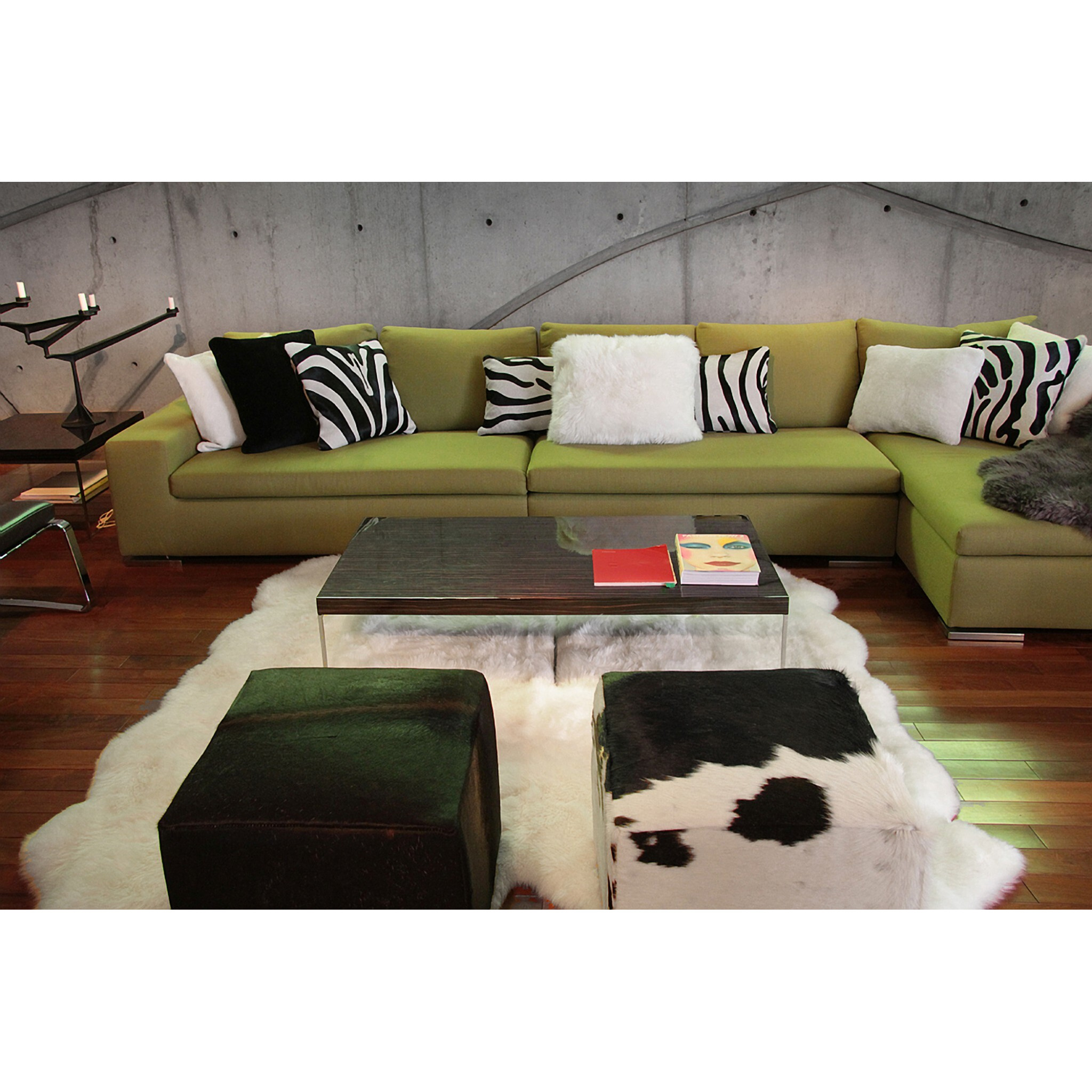 6' X 8' Natural New Zealand Sheepskin Area Rug
