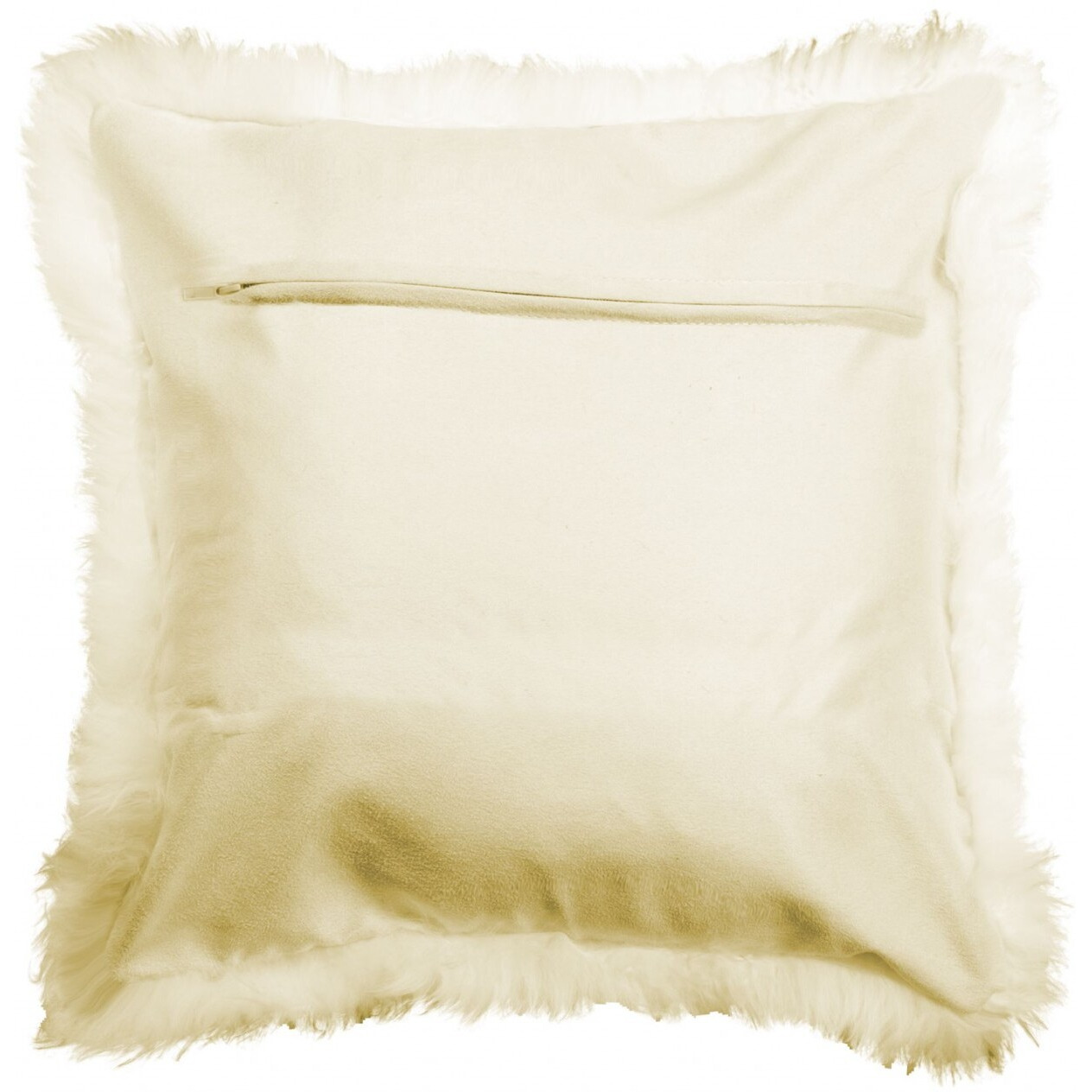 18"" X 18"" Natural Sheepskin Pillow