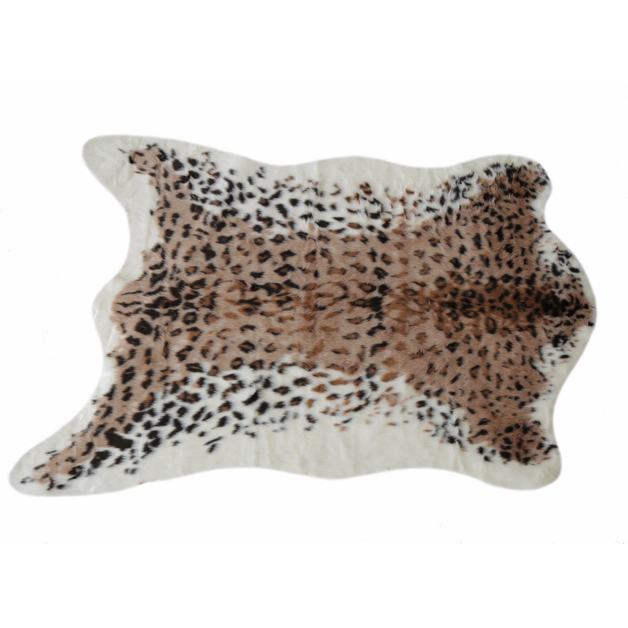Leopard Spot Animal Print Area Rug