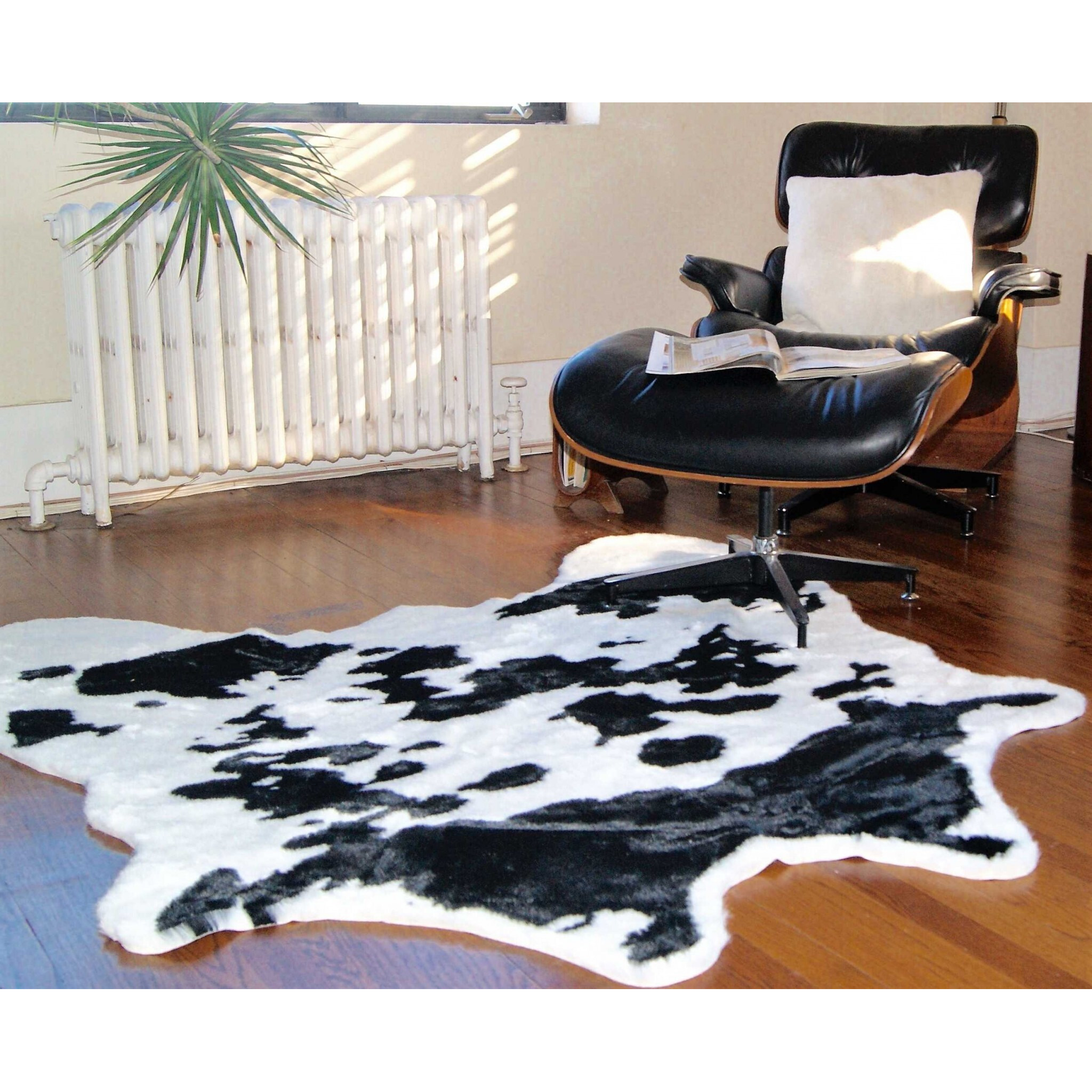 Black And White Animal Print Area Rug