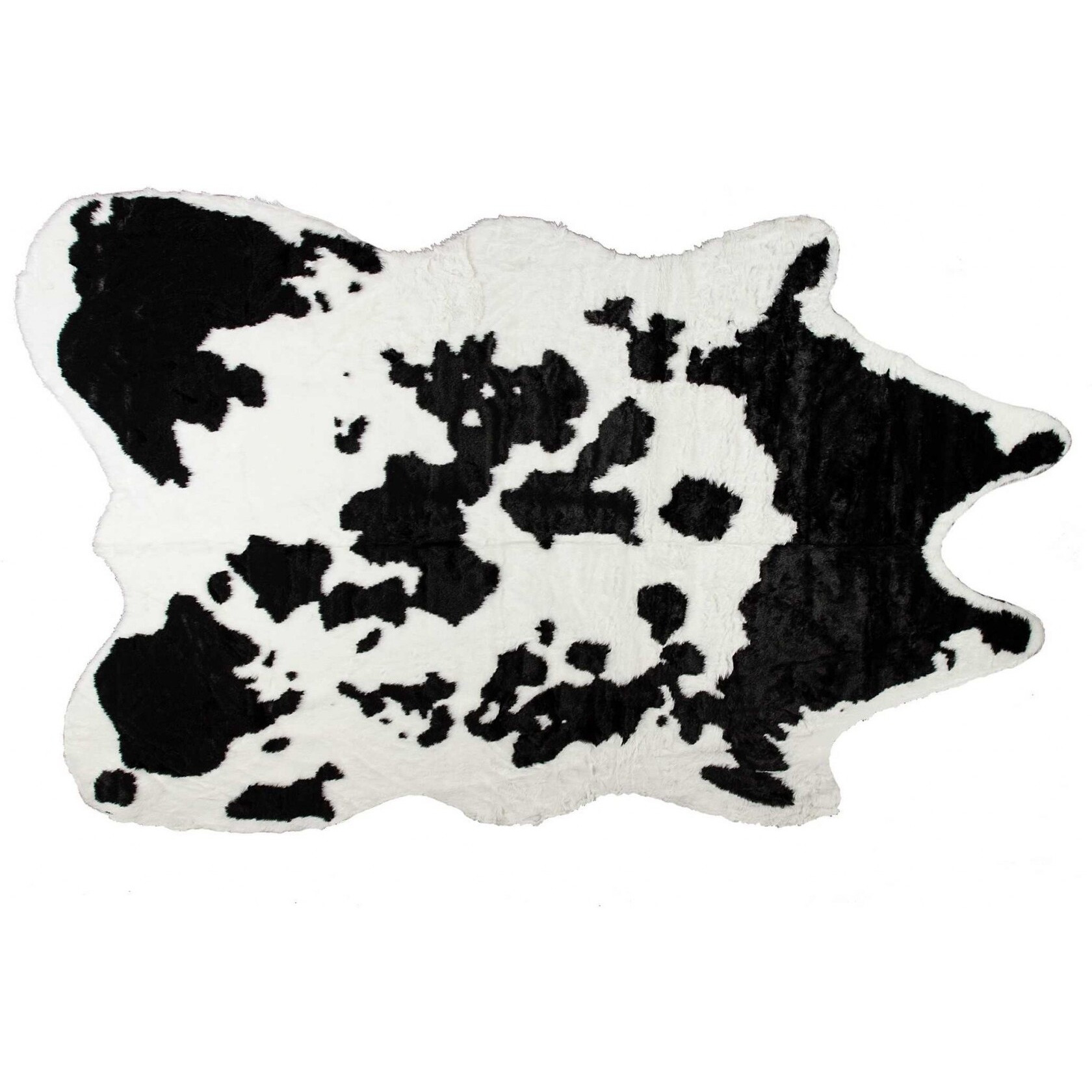 63"" X 90"" Sugarland Black And White Faux Hide - Area Rug