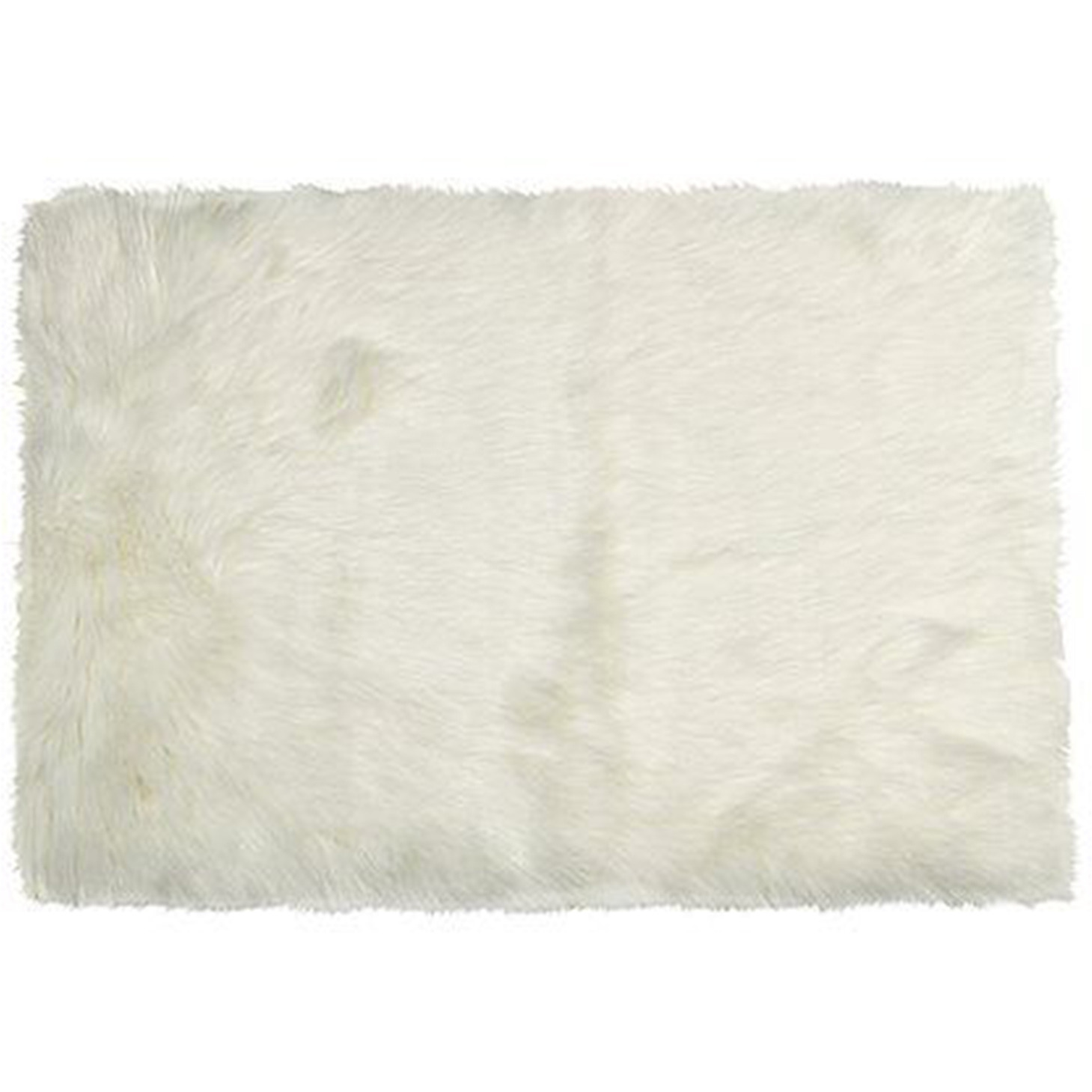24"" X 36"" X 1.5"" Off White Faux Rectangular - Area Rug