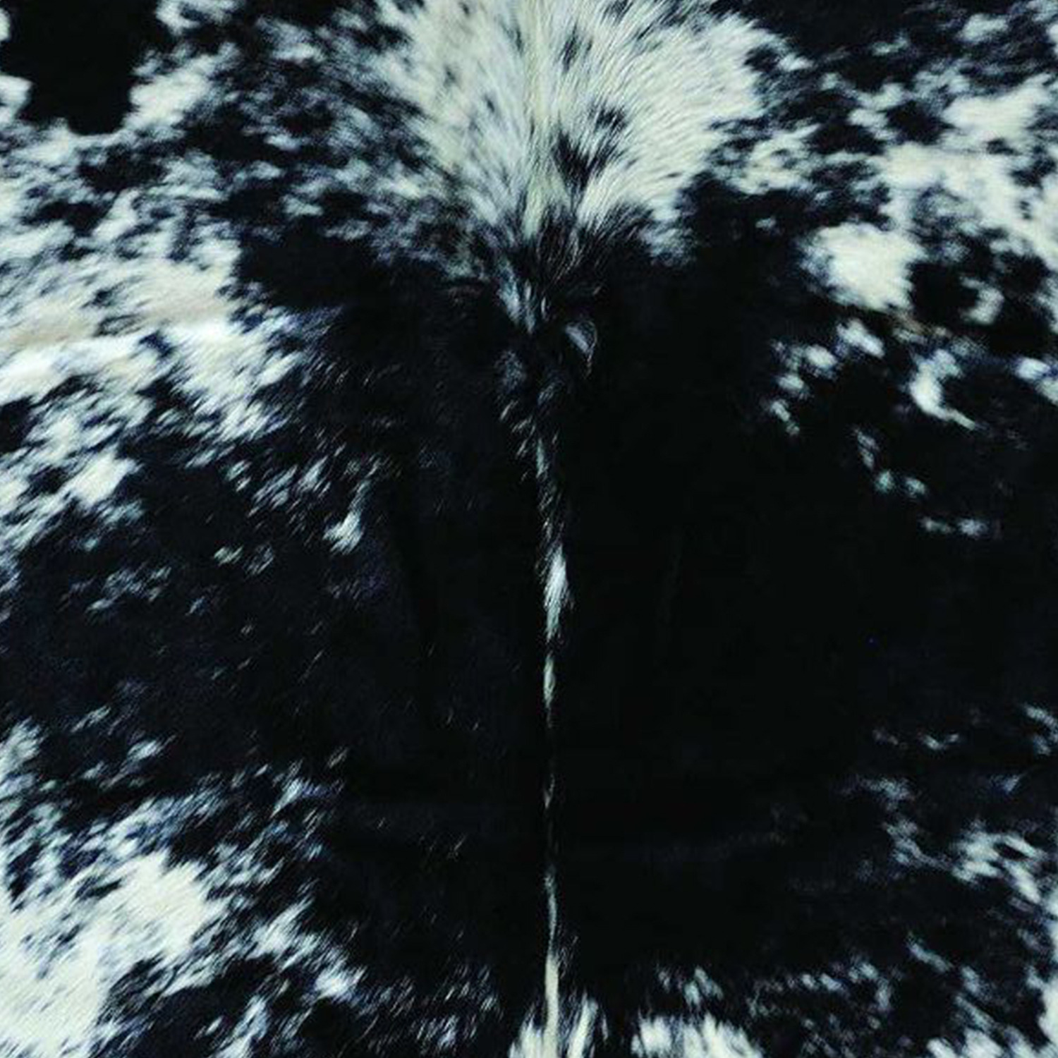 72"" X 84"" Salt & Pepper Black White Cowhide - Rug