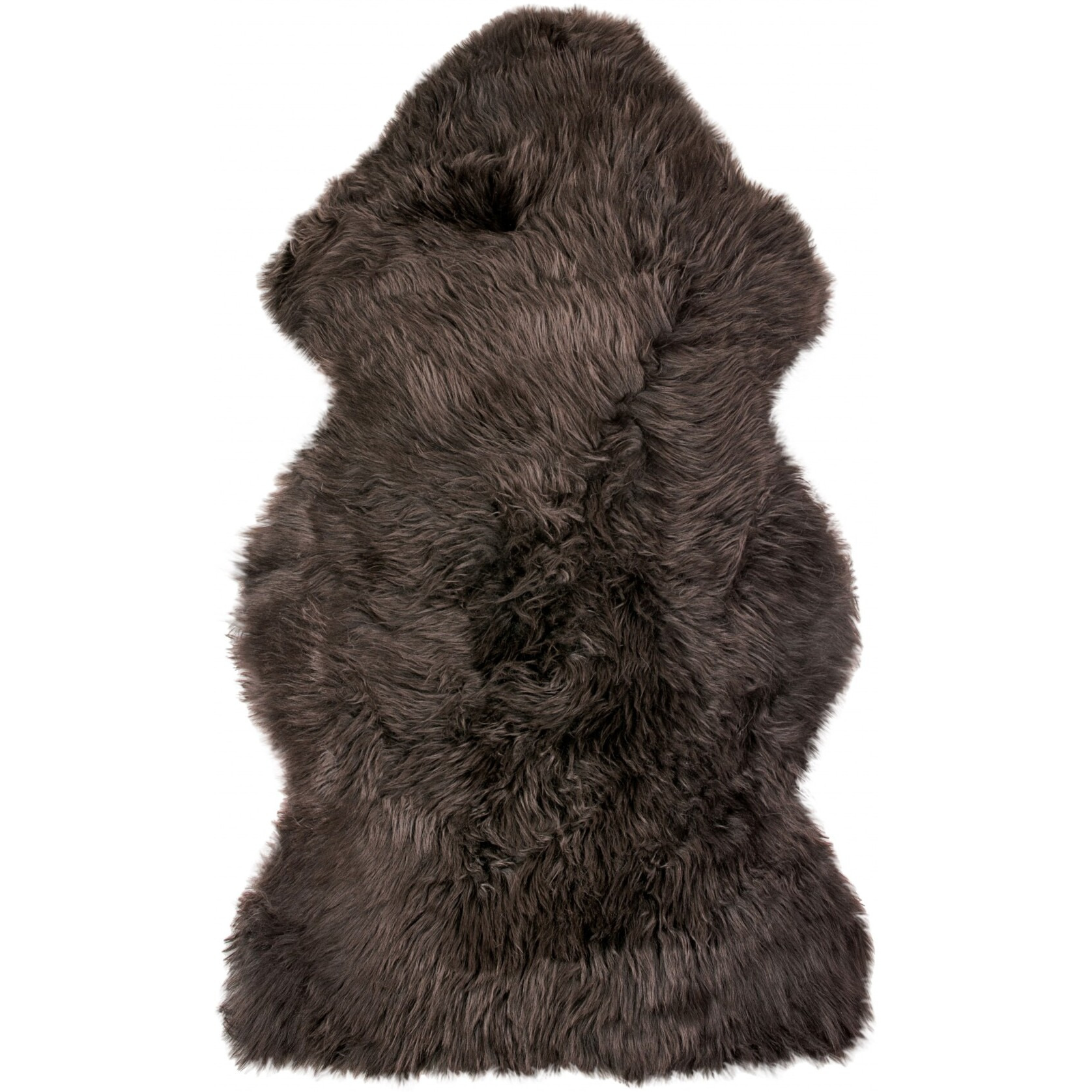 24"" X 36"" Chocolate Single Sheepskin Area Rug
