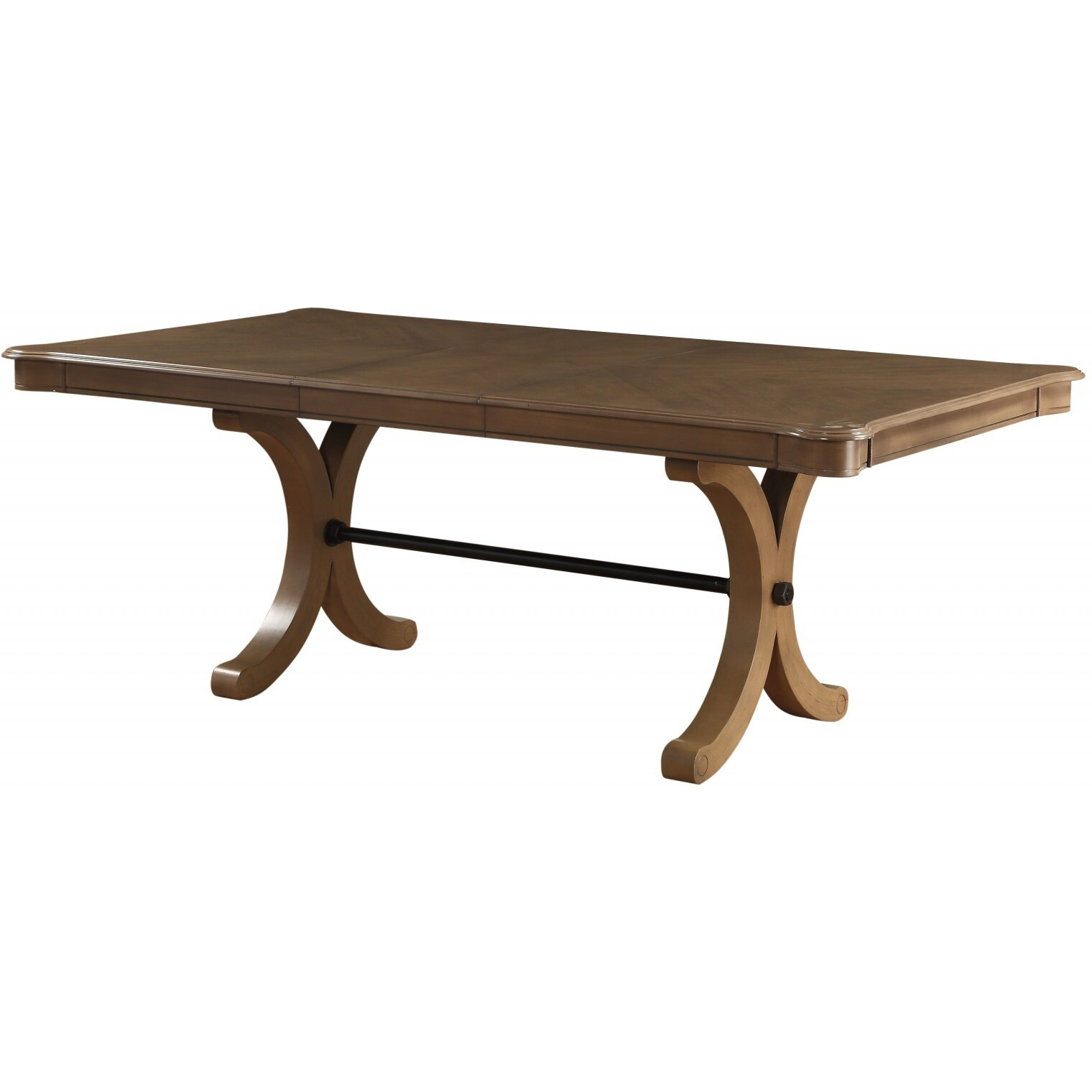 64-88"" X 44"" X 30"" Gray Oak Dining Table