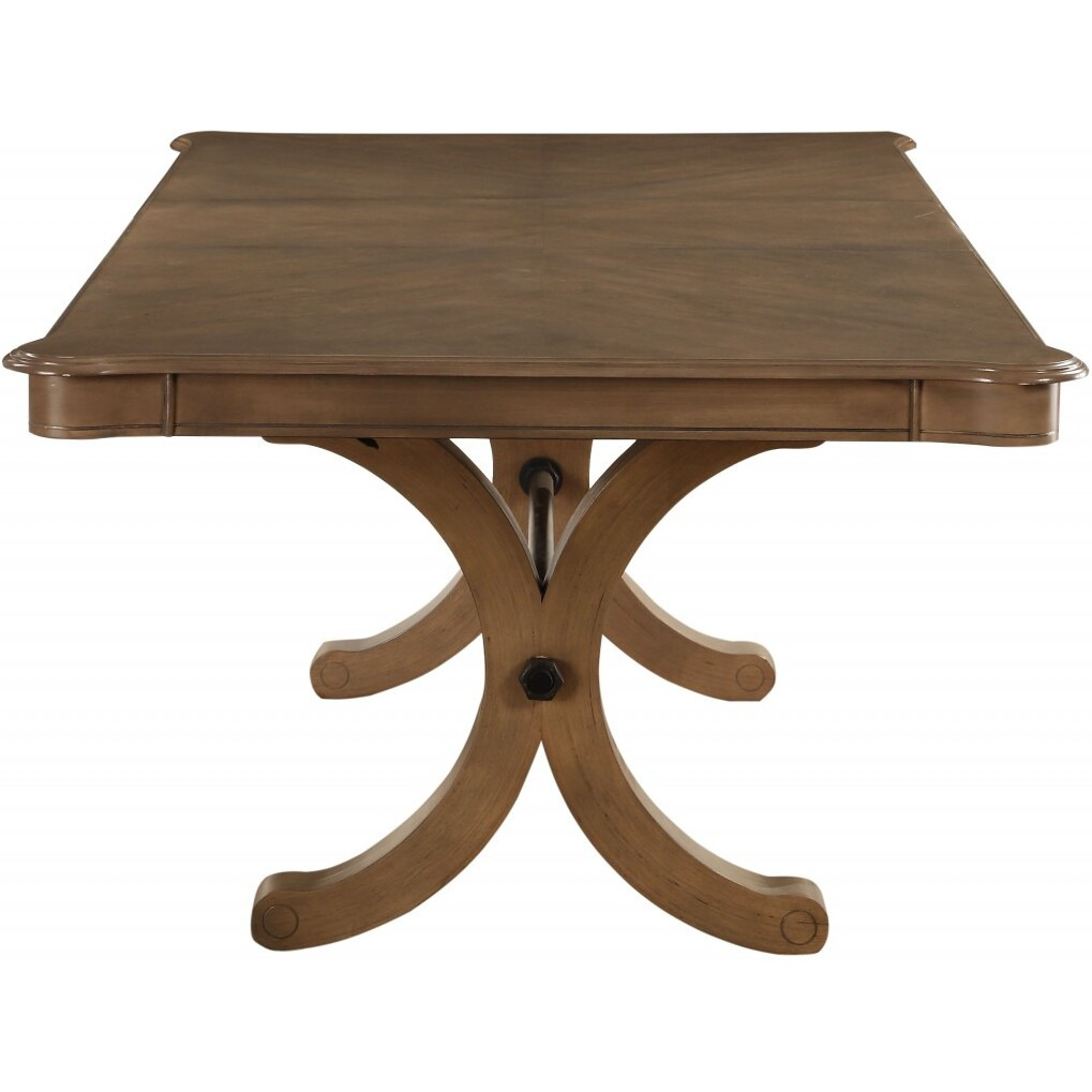 64-88"" X 44"" X 30"" Gray Oak Dining Table