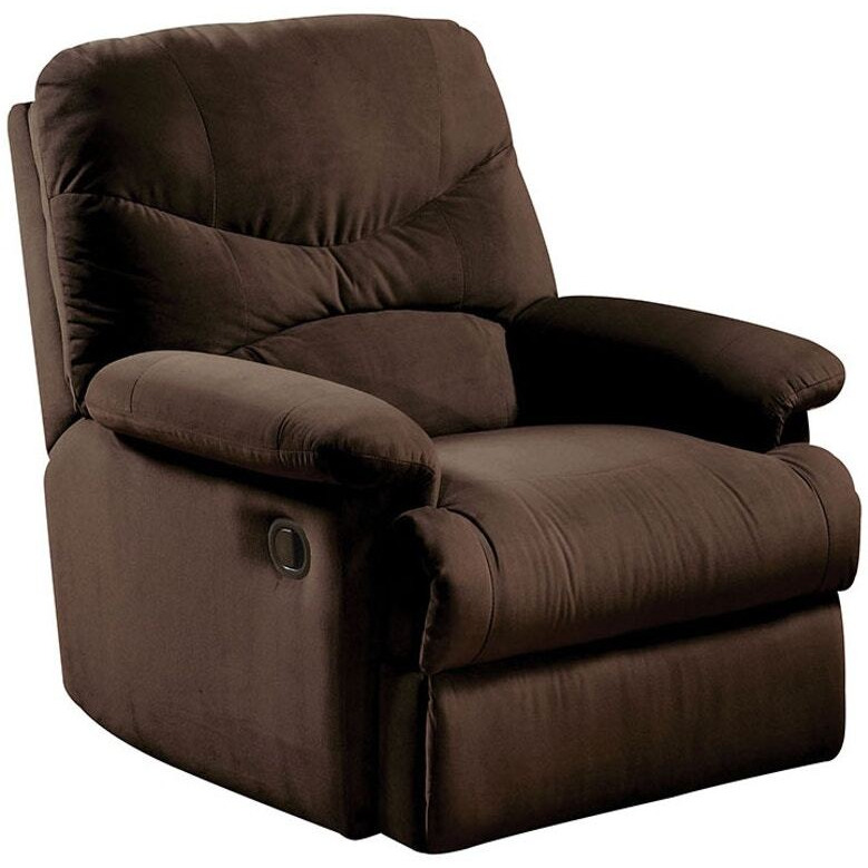34.65"" X 35.04"" X 39.76"" Chocolate Upholstered Motion Recliner