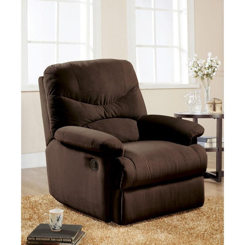 34.65"" X 35.04"" X 39.76"" Chocolate Upholstered Motion Recliner