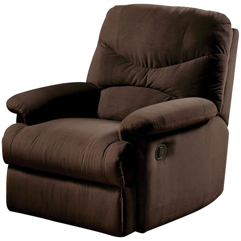 34.65"" X 35.04"" X 39.76"" Chocolate Upholstered Motion Recliner