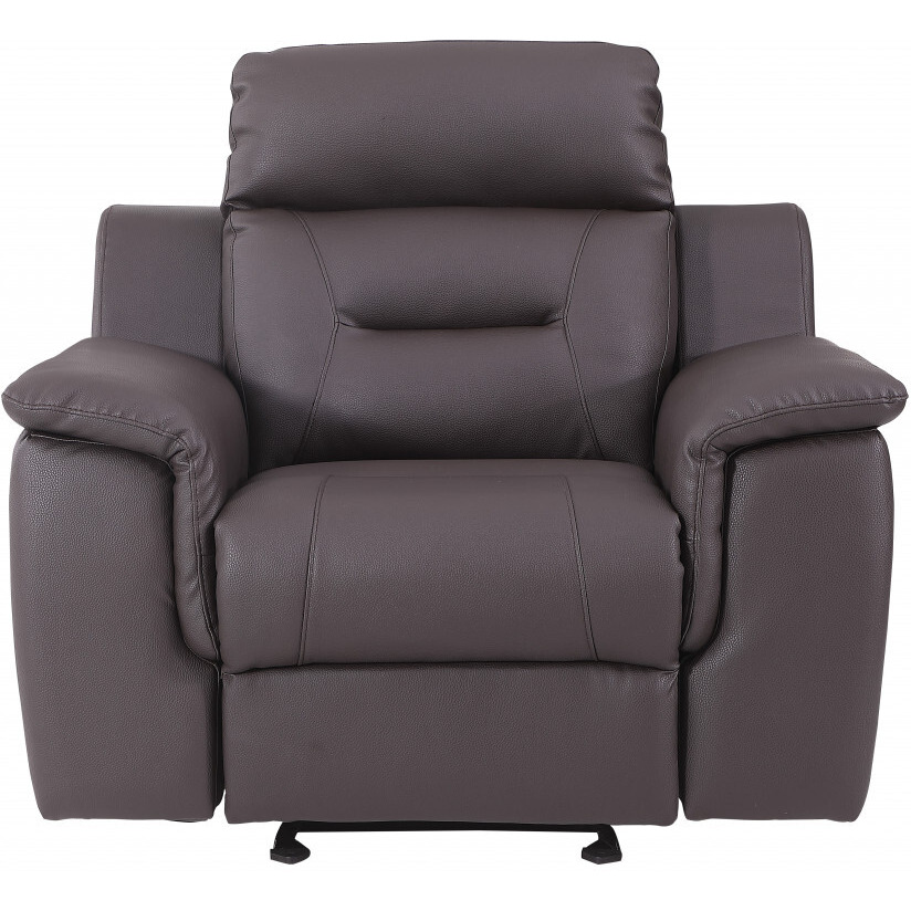 41"" Brown Fascinating Leather Reclining Chair
