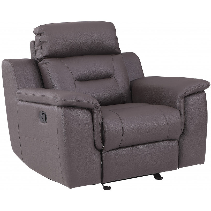 41"" Brown Fascinating Leather Reclining Chair