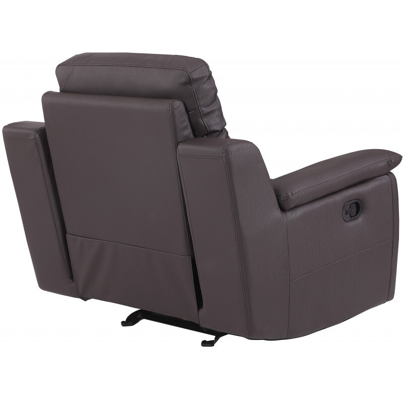 41"" Brown Fascinating Leather Reclining Chair