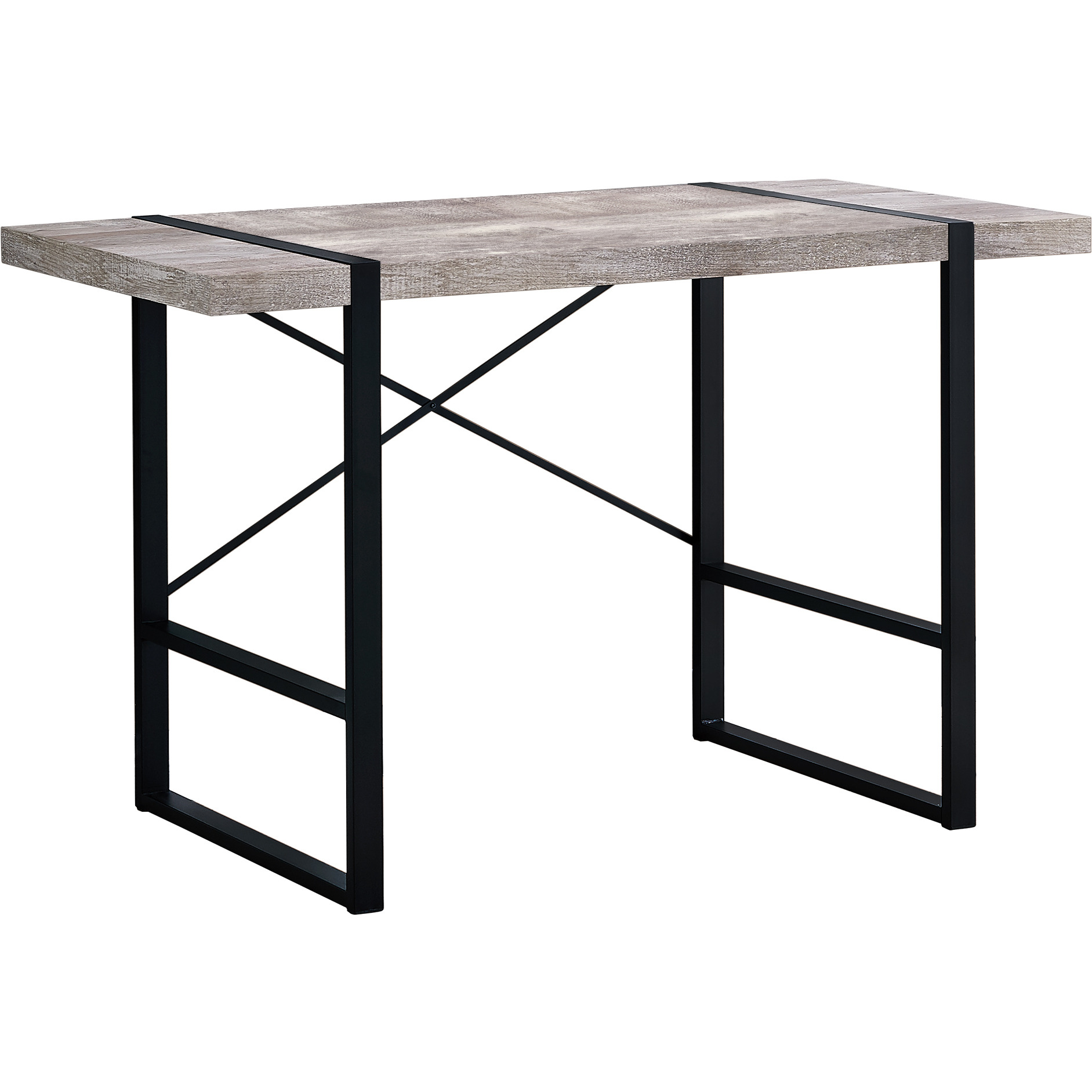 24"" Taupe Rectangular Computer Desk