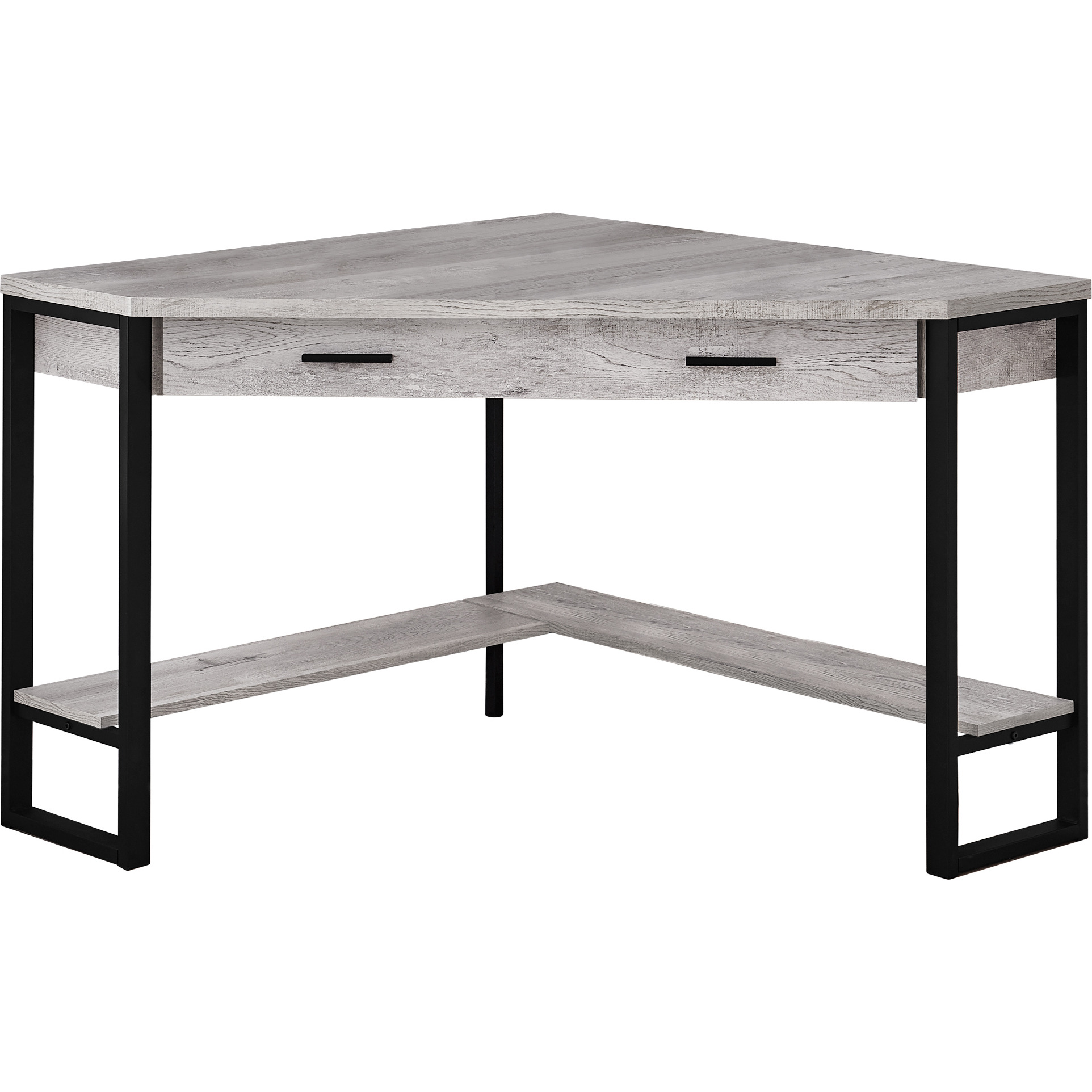 42"" Grey Corner Computer Desk