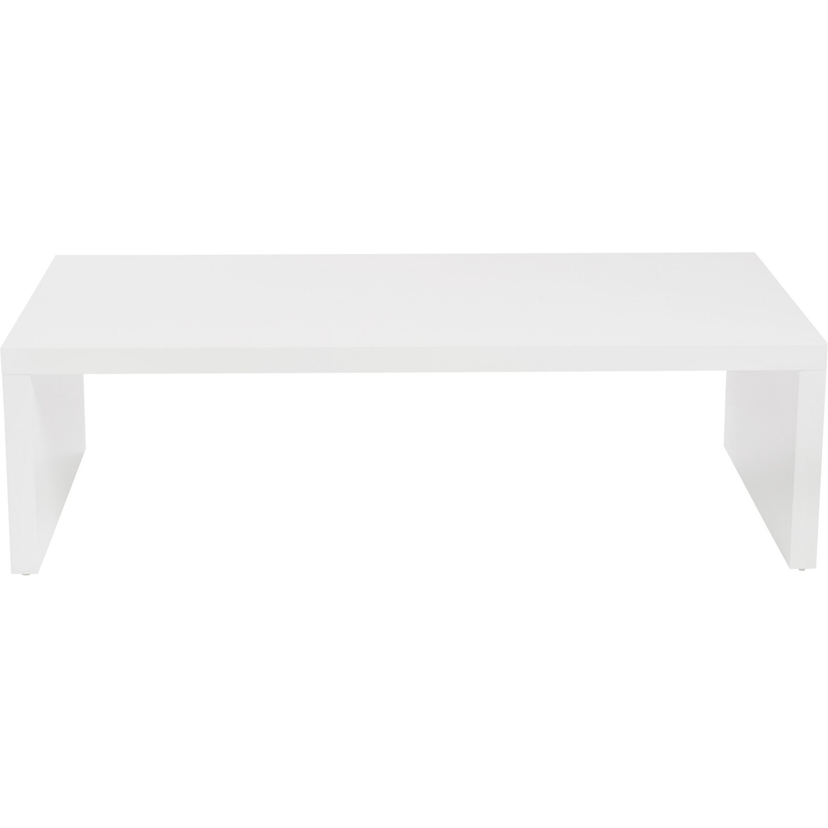 47.25"" X 23.63"" X 13.98"" High Gloss White Lacquered Mdf Rectangle Coffee Table