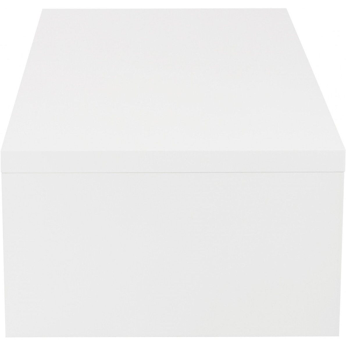 47.25"" X 23.63"" X 13.98"" High Gloss White Lacquered Mdf Rectangle Coffee Table