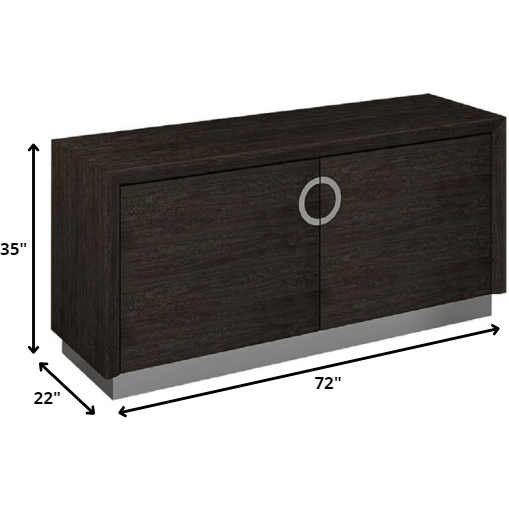72"" X 22"" X 35"" Gray  Buffet