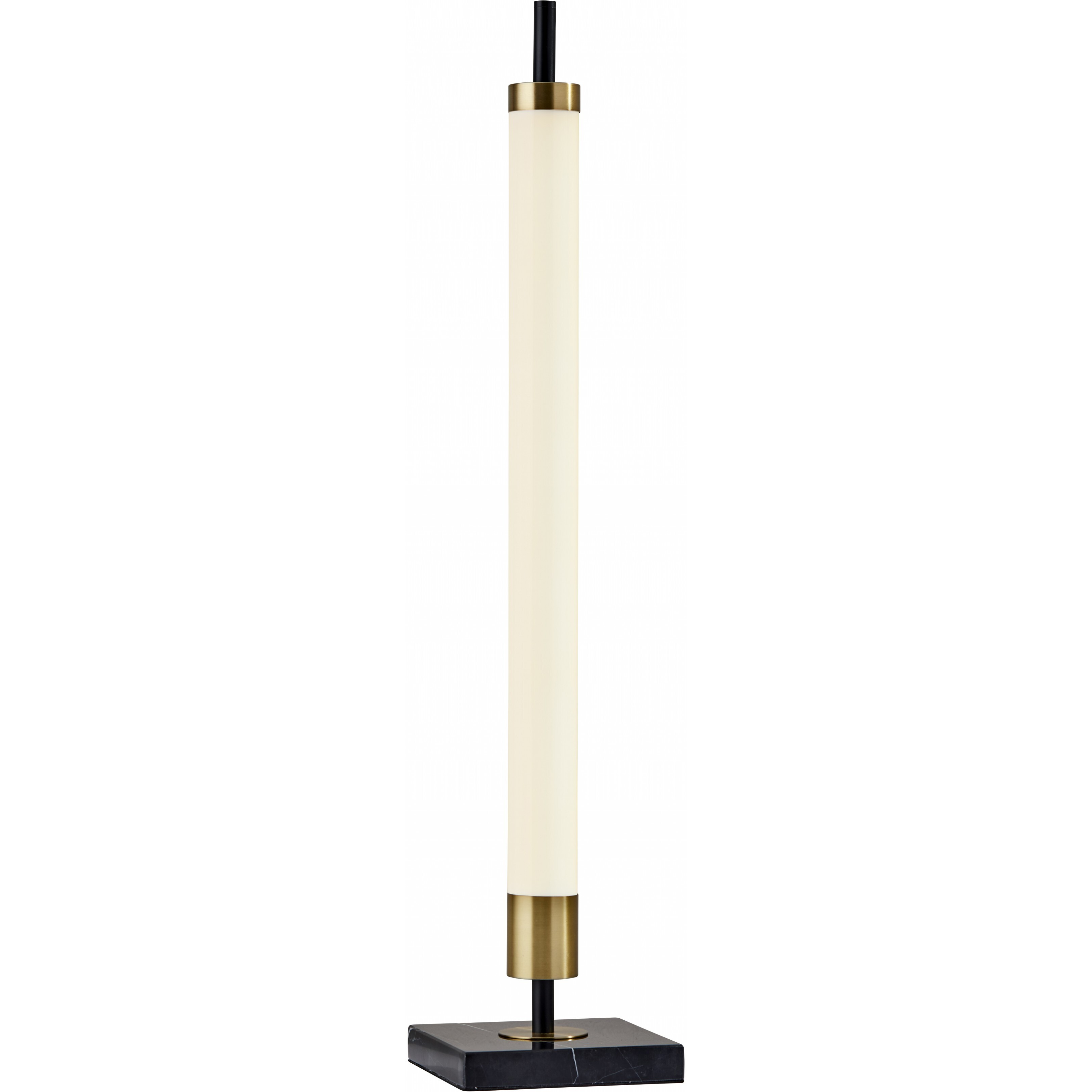 30"" Black Marble Metal Standard Table Lamp