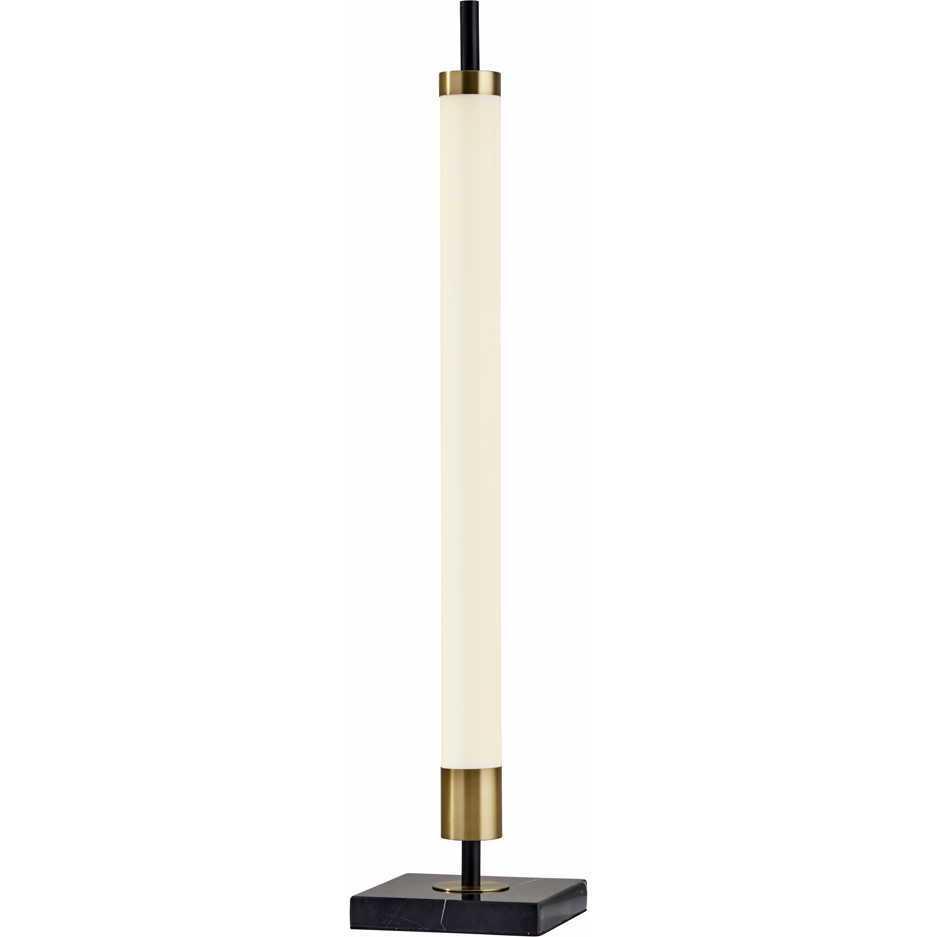 30"" Black Marble Metal Standard Table Lamp