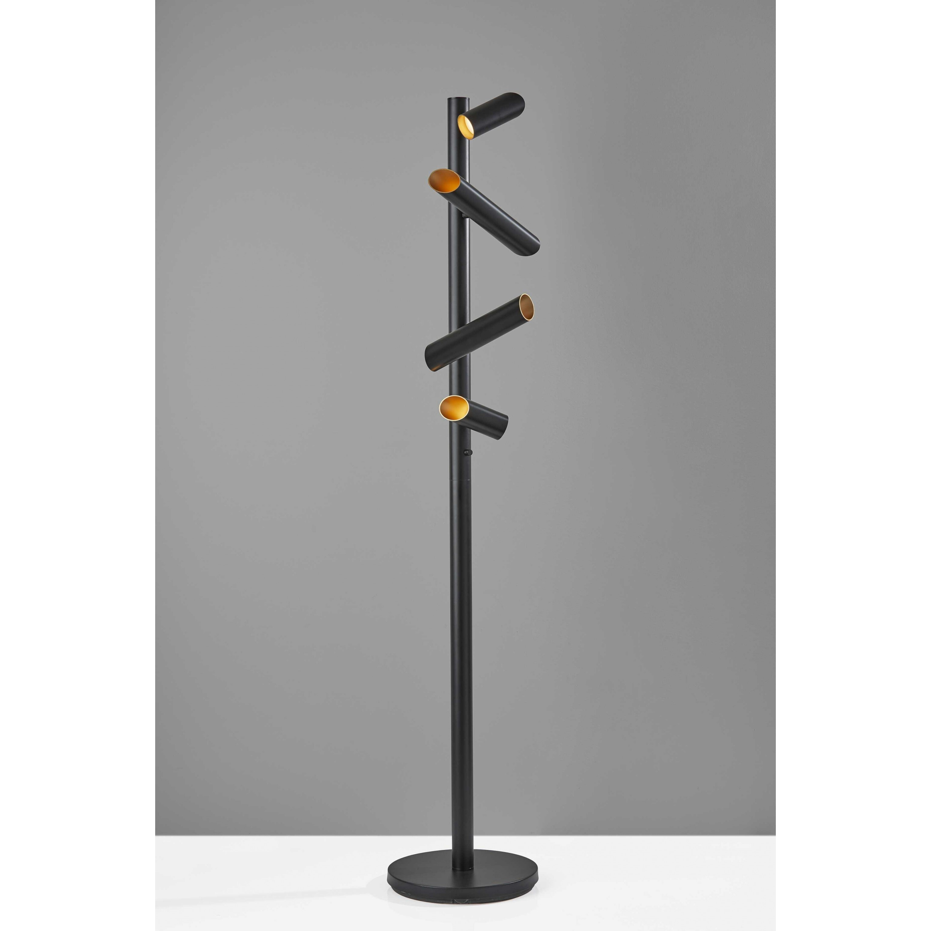 This Way That Way Black Metal Led Floor Lamp