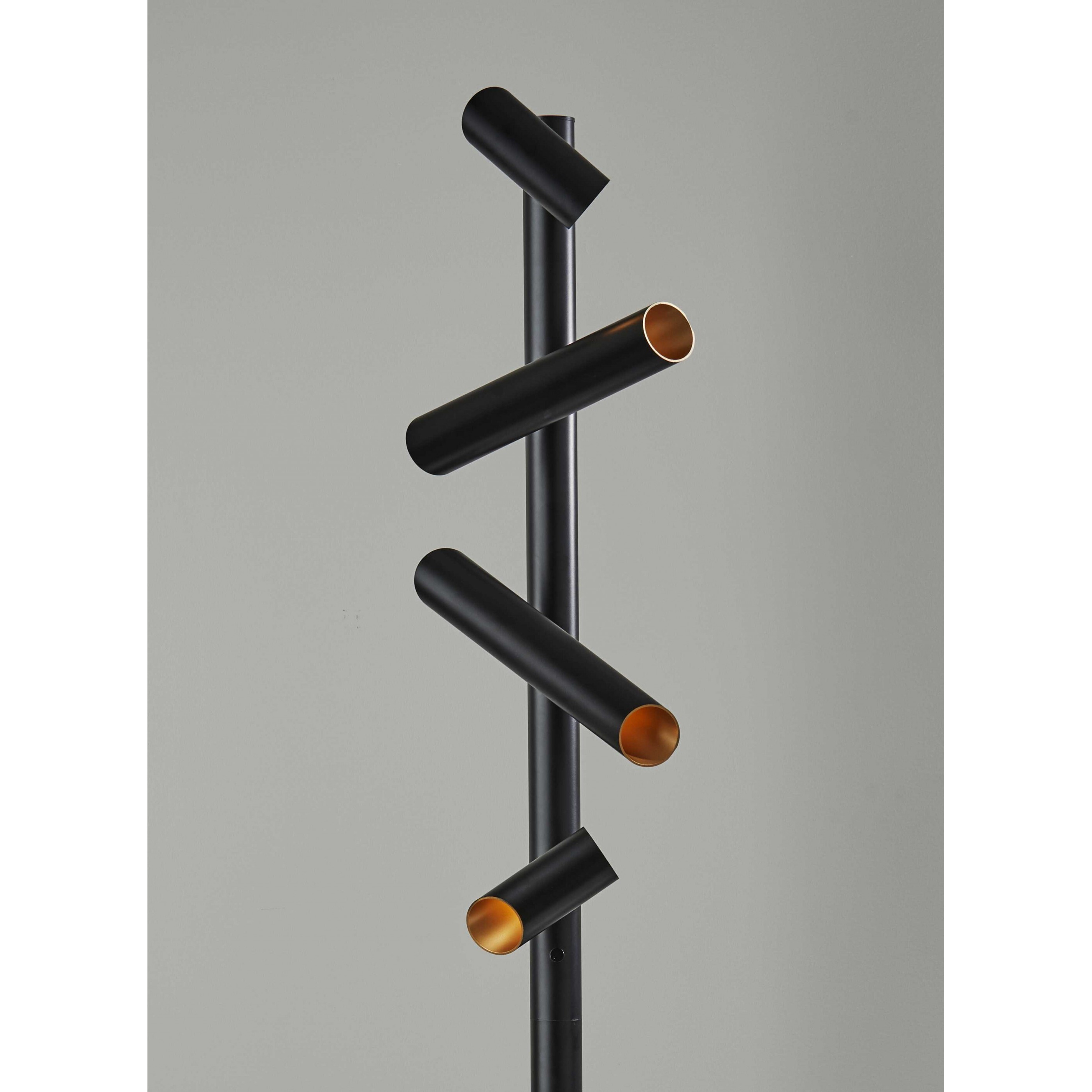 This Way That Way Black Metal Led Floor Lamp