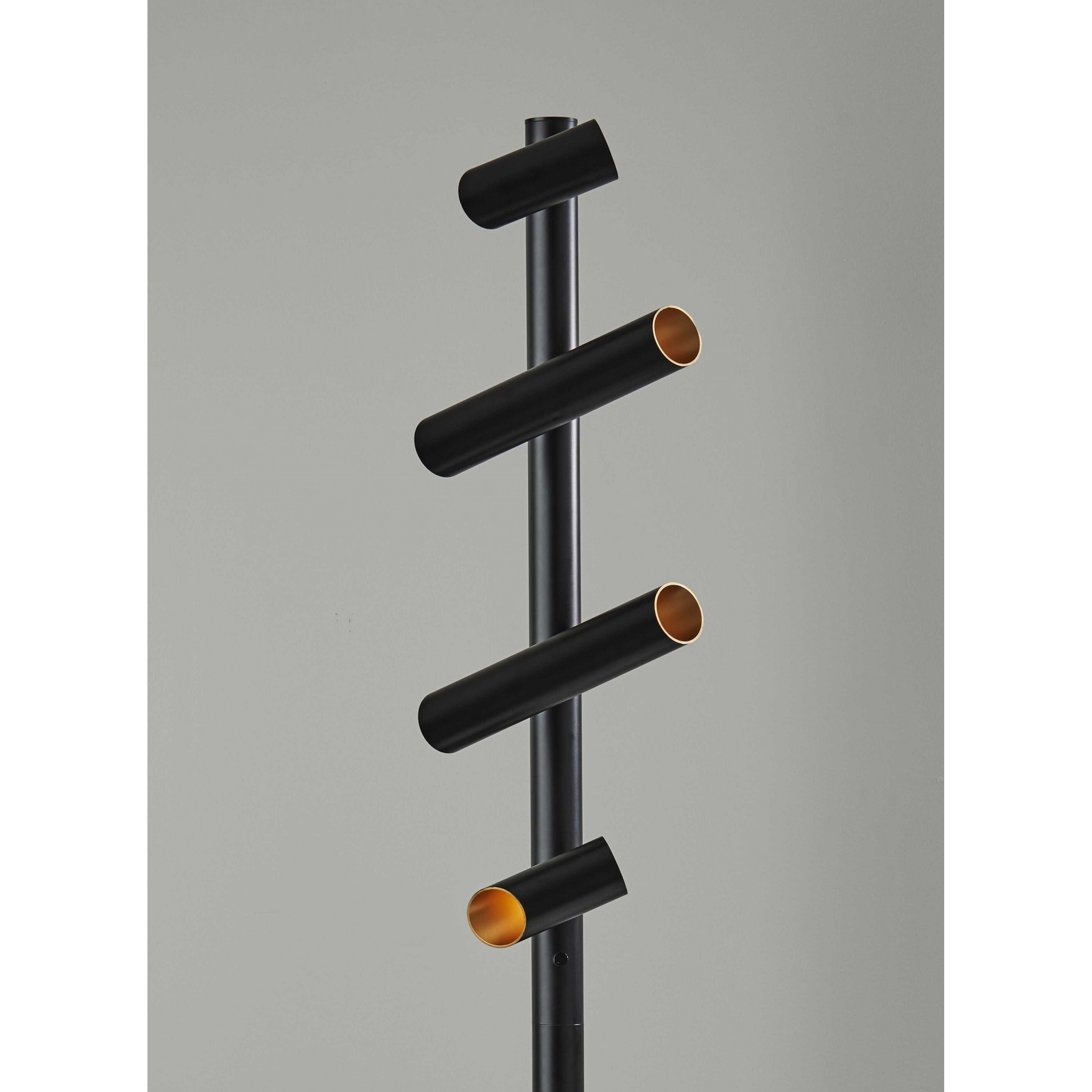 This Way That Way Black Metal Led Floor Lamp