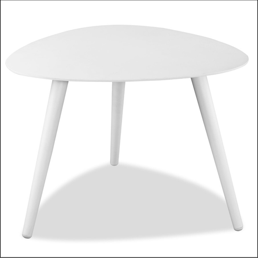 14 X 19 X 17 Powder Coated Aluminum Small Side Table